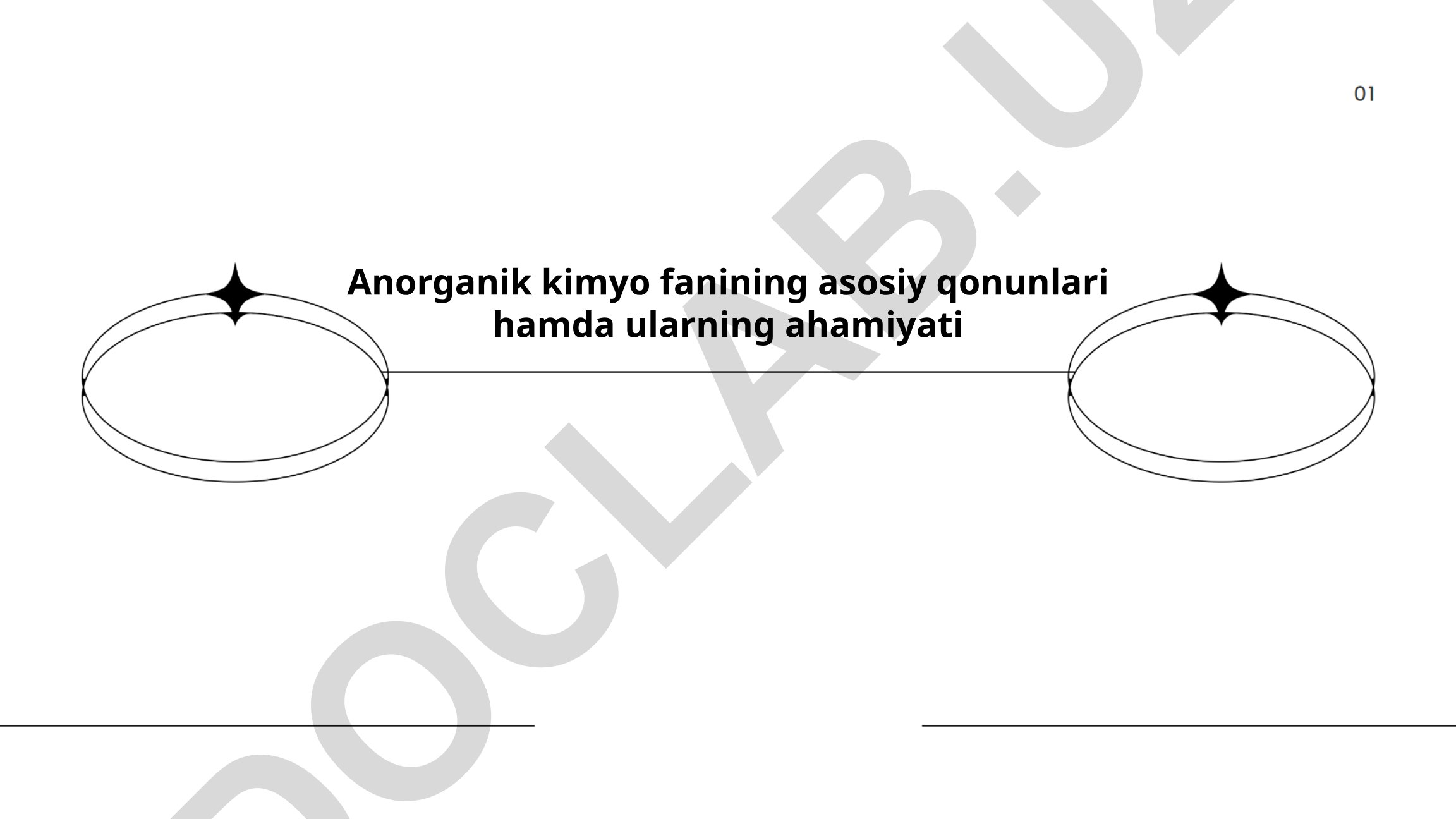 Anorganik kimyo fanining asosiy qonunlari hamda ularning ahamiyati