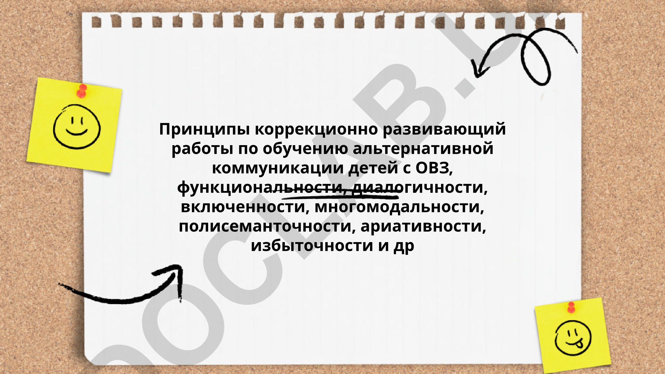 Принципы коррекционно-развивающей работы по обучению альтернативной коммуникации детей с ОВЗ
