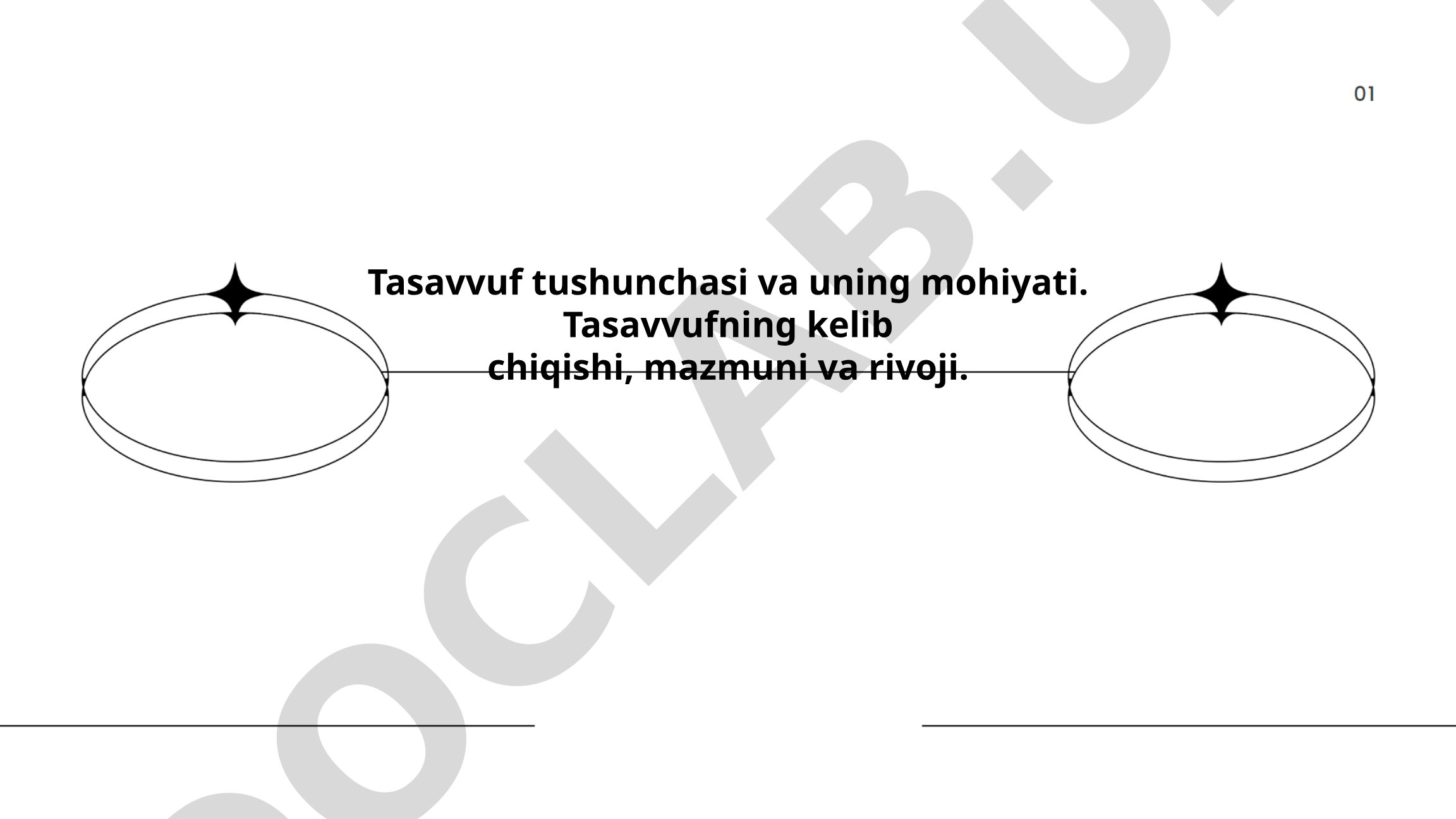 Tasavvuf tushunchasi va uning mohiyati