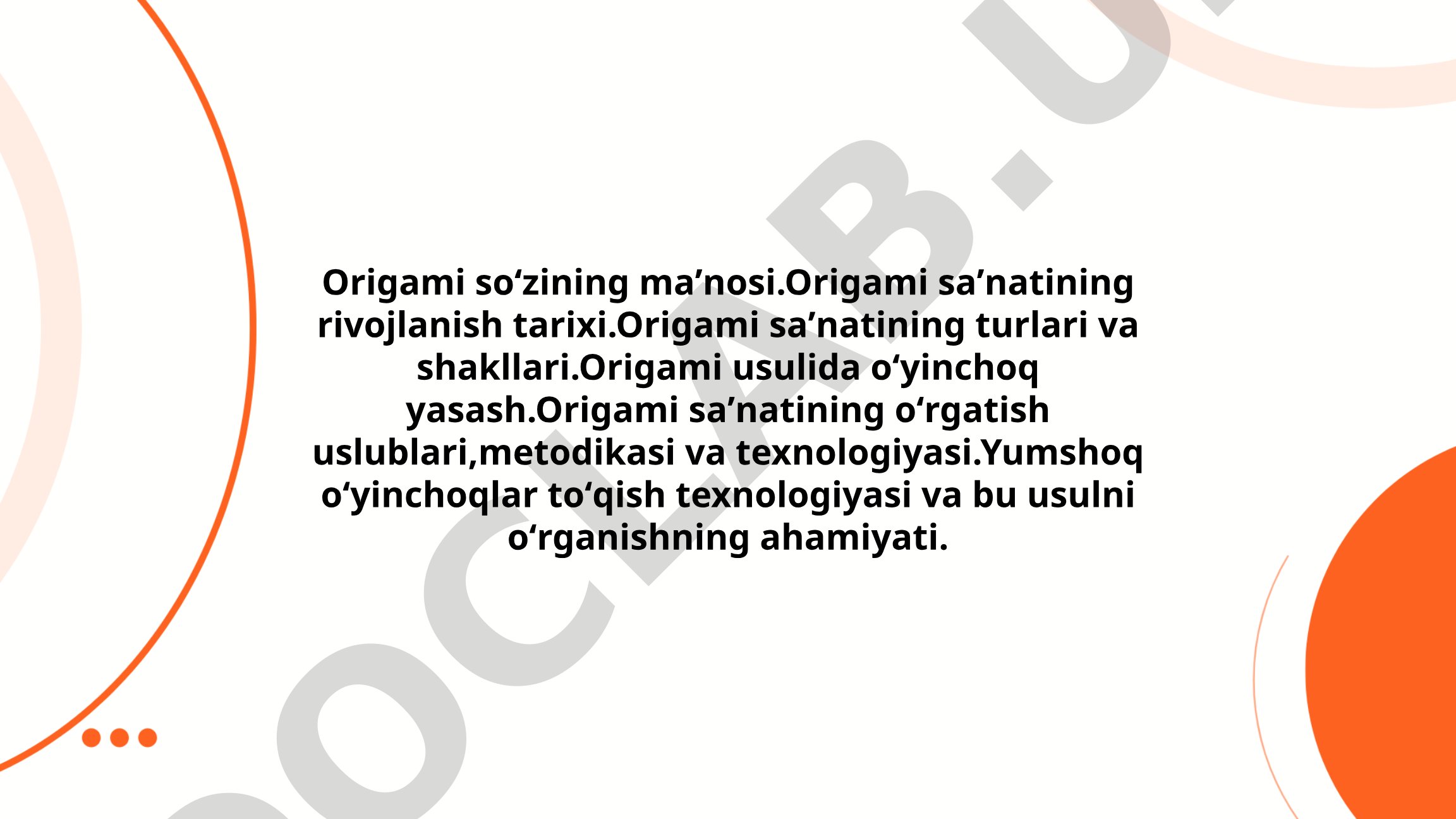 Origami san'ati: tarixi, turlari va o'qitish metodikasi