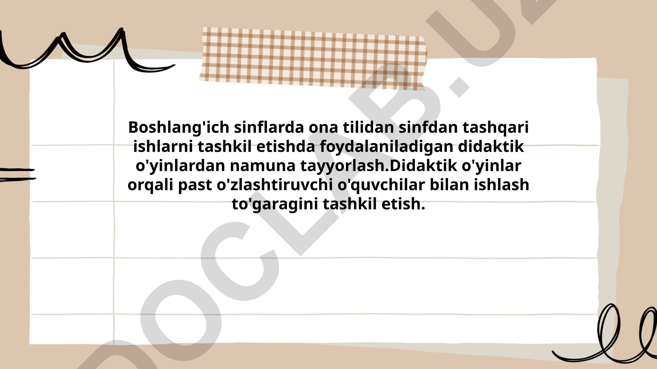 Boshlang'ich sinflarda ona tili didaktik o'yinlari