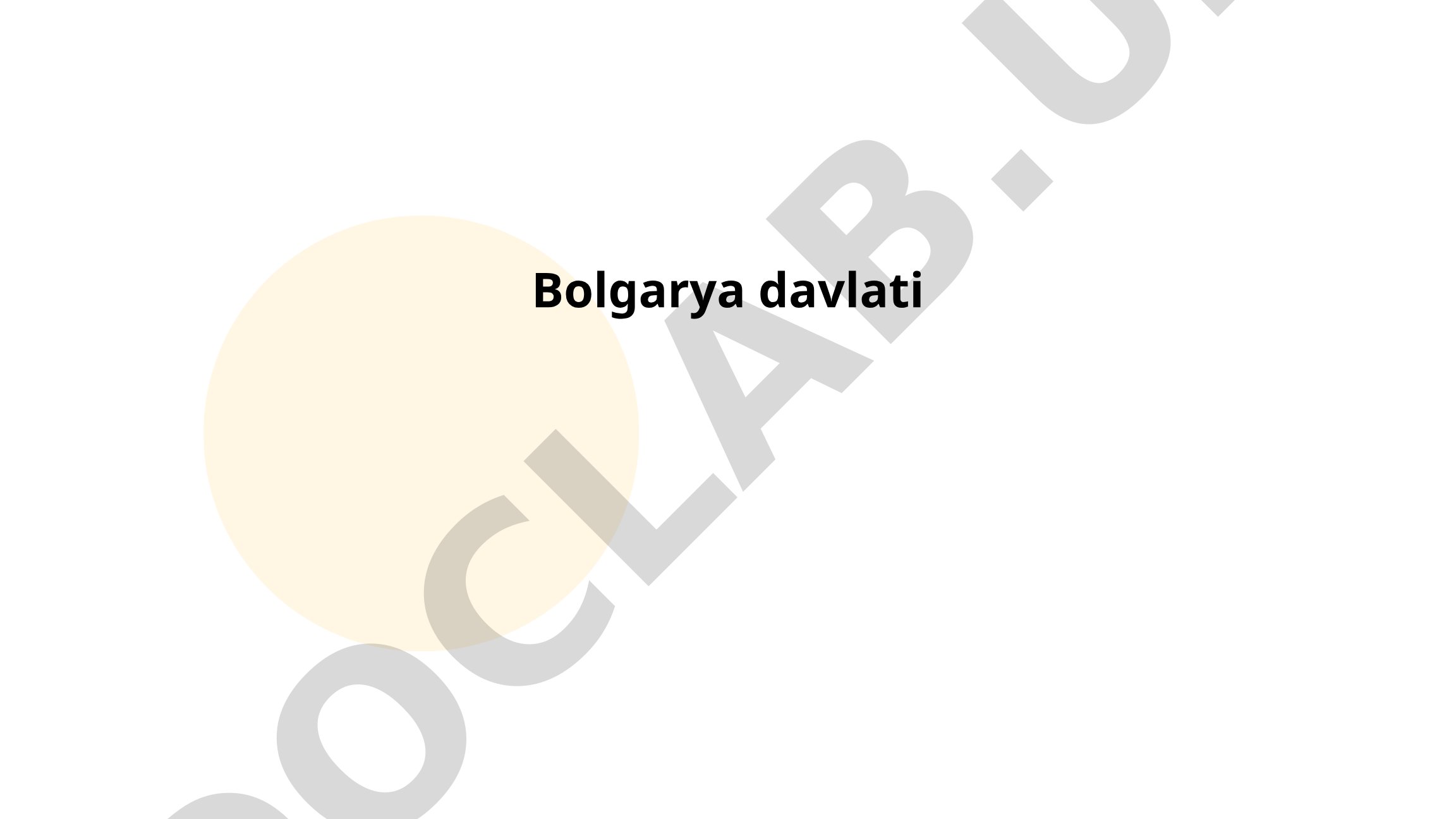 Bolgariya davlati tarixi, madaniyati va geografiyasi
