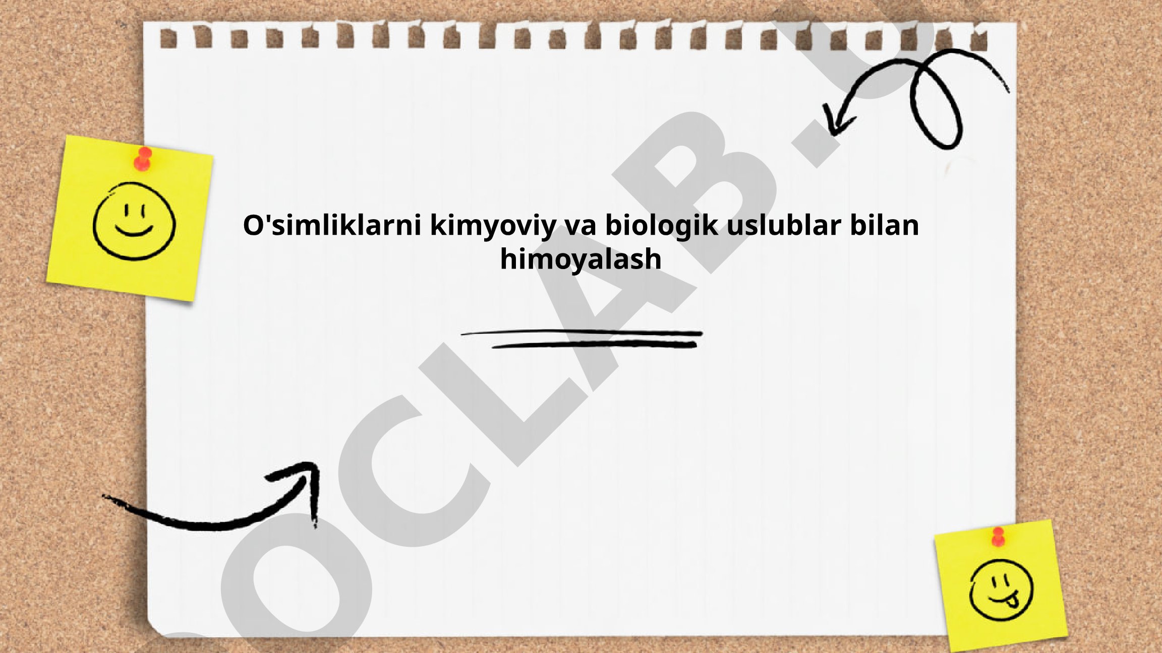 O'simliklarni kimyoviy va biologik uslublar bilan himoyalash