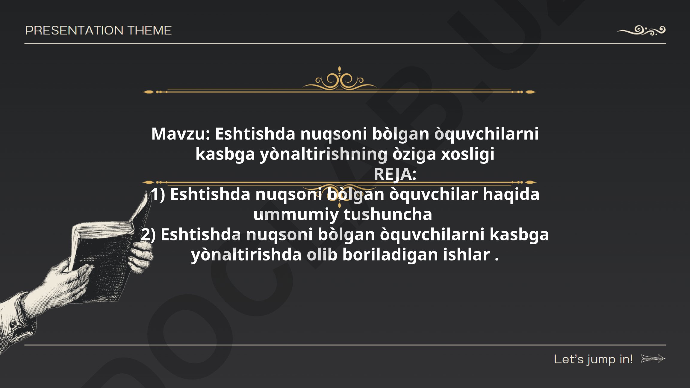 Eshitishda nuqsoni bo'lgan o'quvchilarni kasbga yo'naltirishning o'ziga xosligi