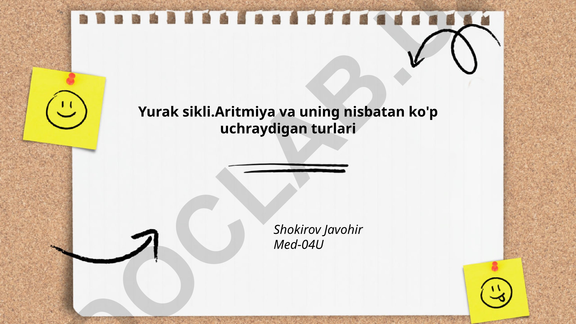 Yurak sikli va aritmiyaning nisbatan ko'p uchraydigan turlari