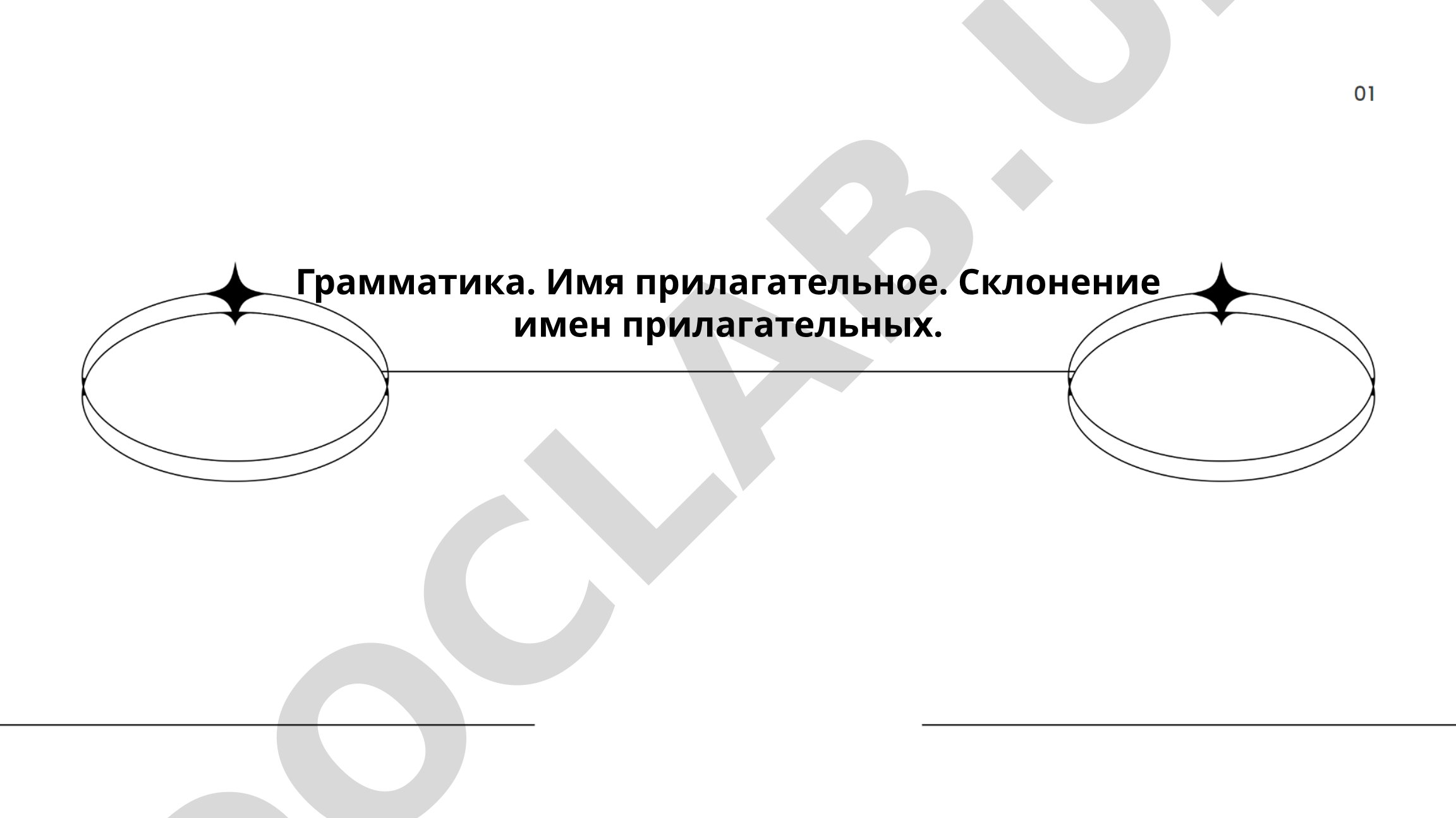 Грамматика. Имя прилагательное. Склонение имен прилагательных