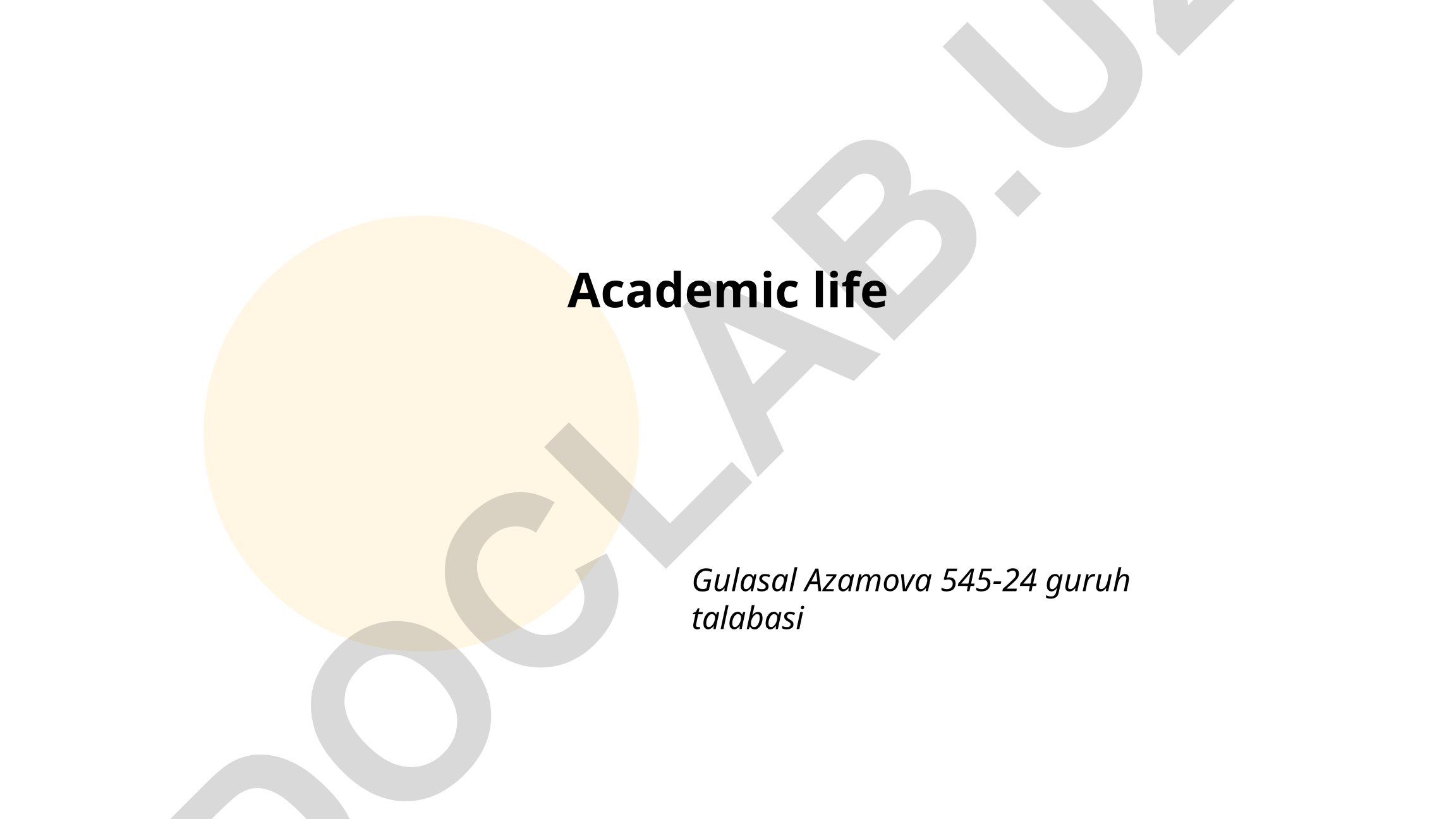 Talabalar uchun akademik hayot va samarali o'qish texnikalari