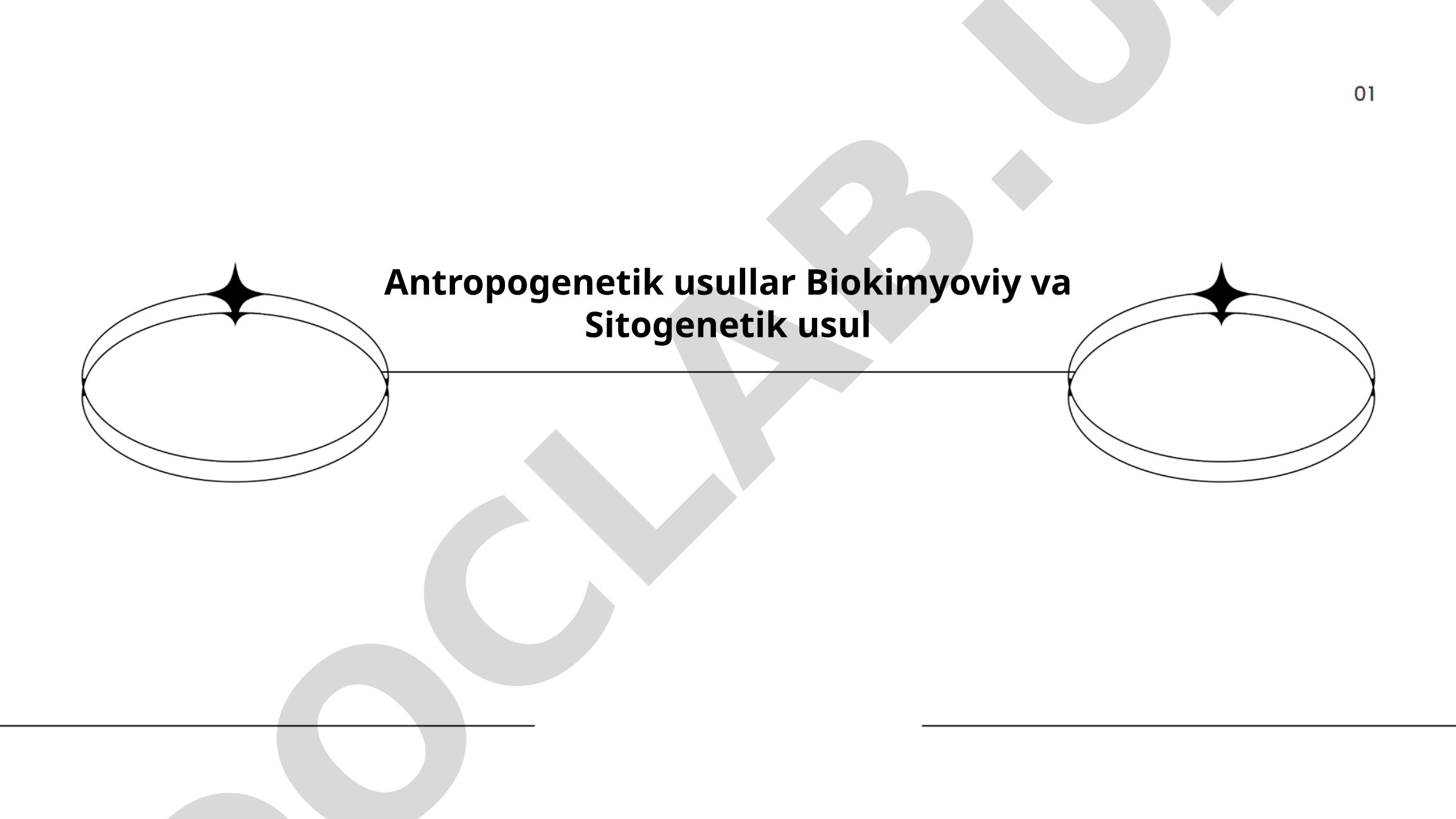 Antropogenetik usullar: Biokimyoviy va Sitogenetik usul