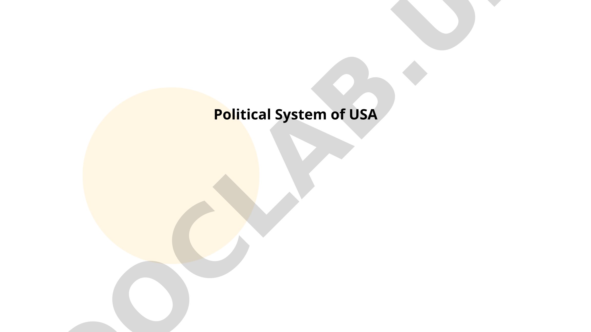 Political System of USA