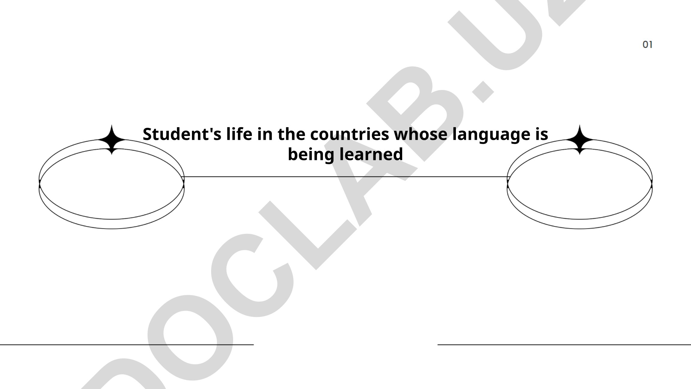 Student's life in the countries whose language is being learned