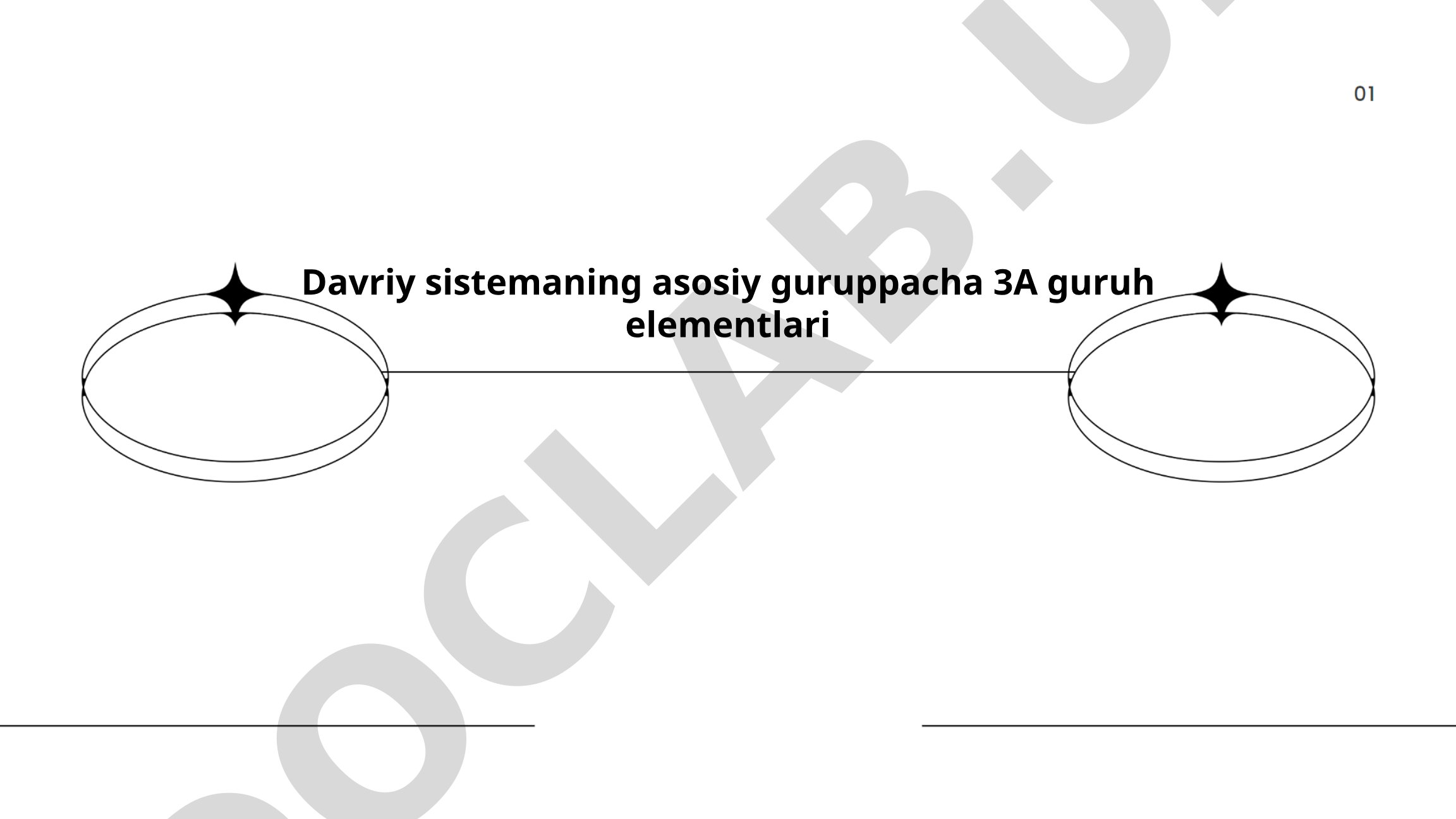 Davriy sistemaning asosiy guruppacha 3A guruh elementlari