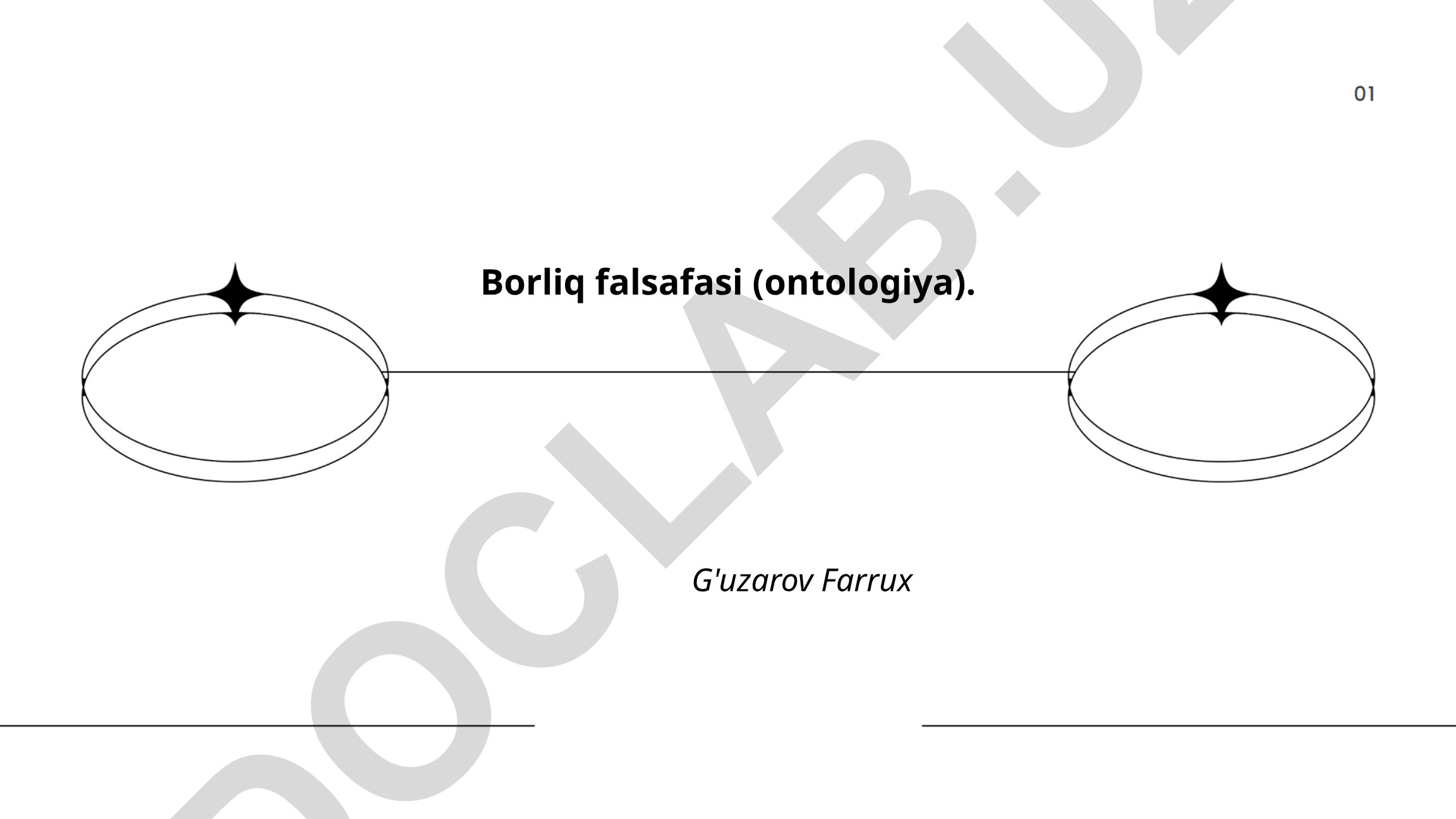Borliq falsafasi (ontologiya) asosiy tushunchalari