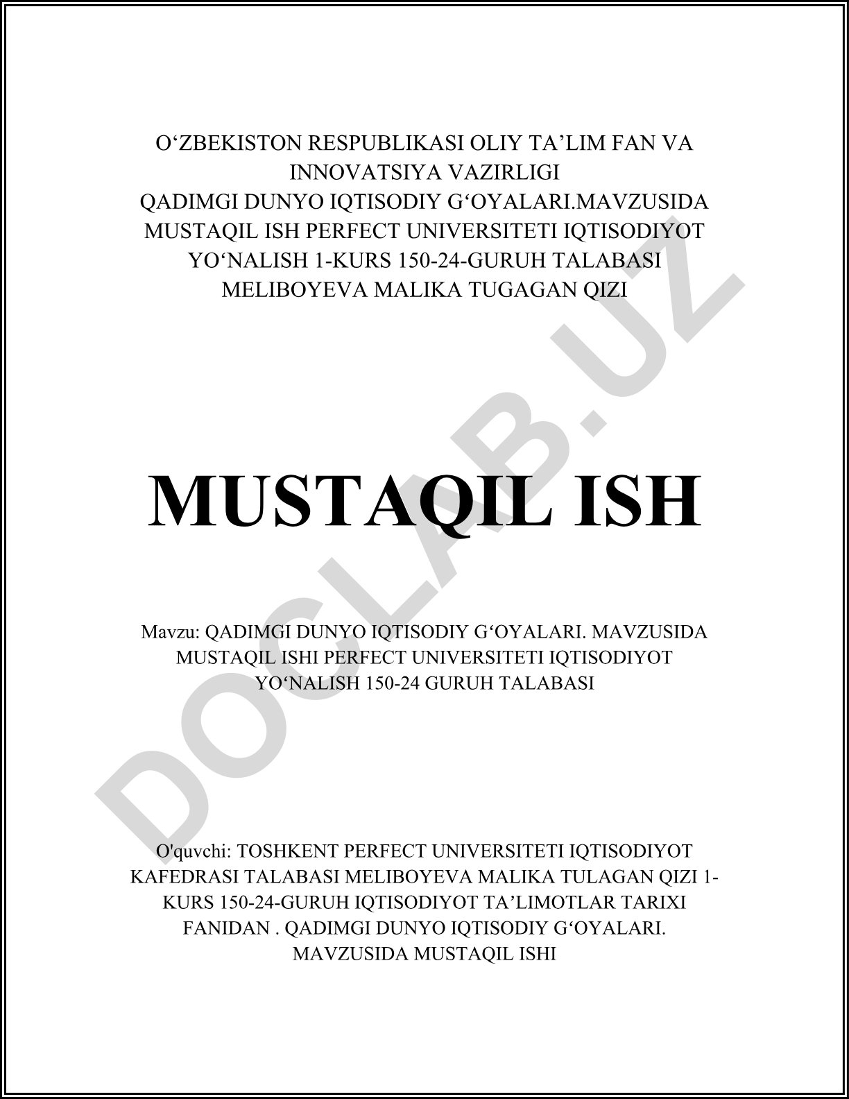 Qadimgi dunyo iqtisodiy g'oyalari