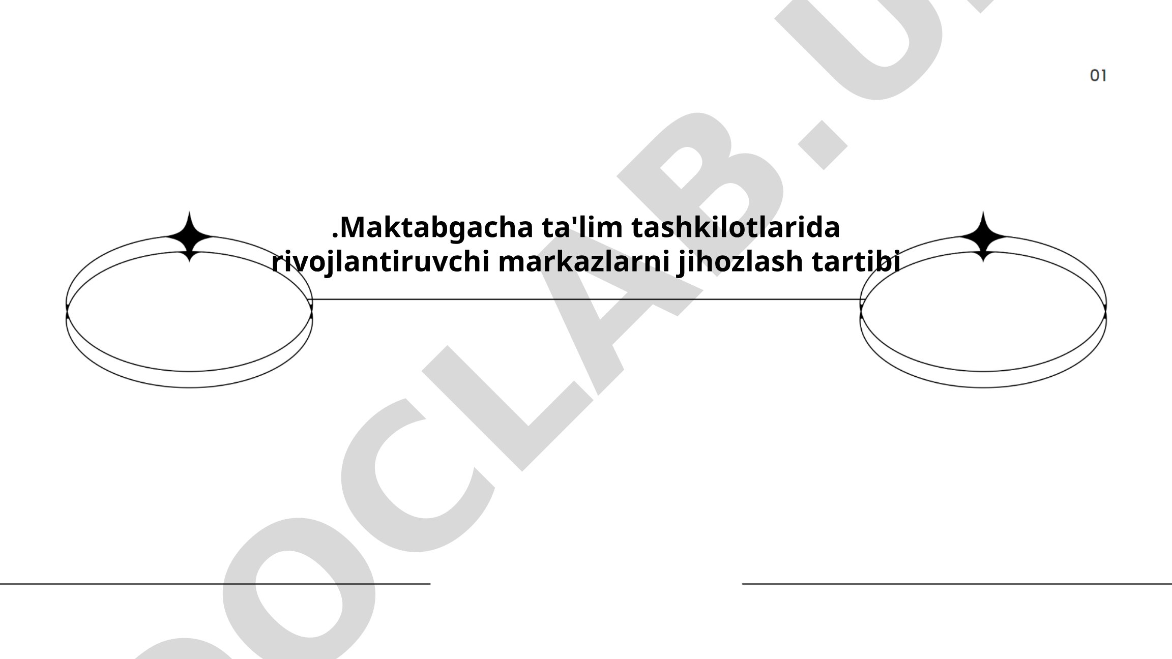 Maktabgacha ta'lim tashkilotlarida rivojlantiruvchi markazlarni jihozlash tartibi