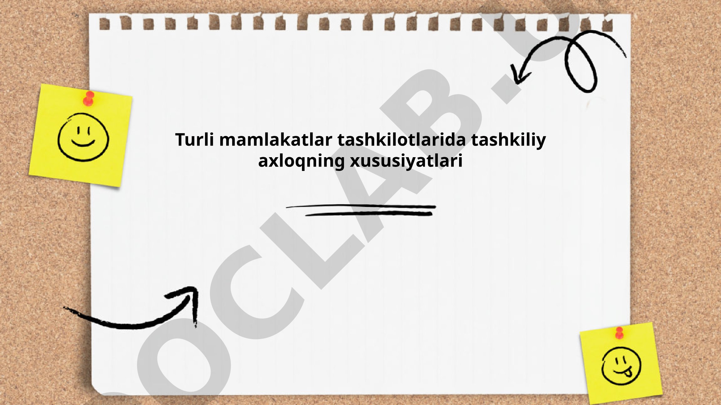 Turli mamlakatlar tashkilotlarida tashkiliy axloqning xususiyatlari