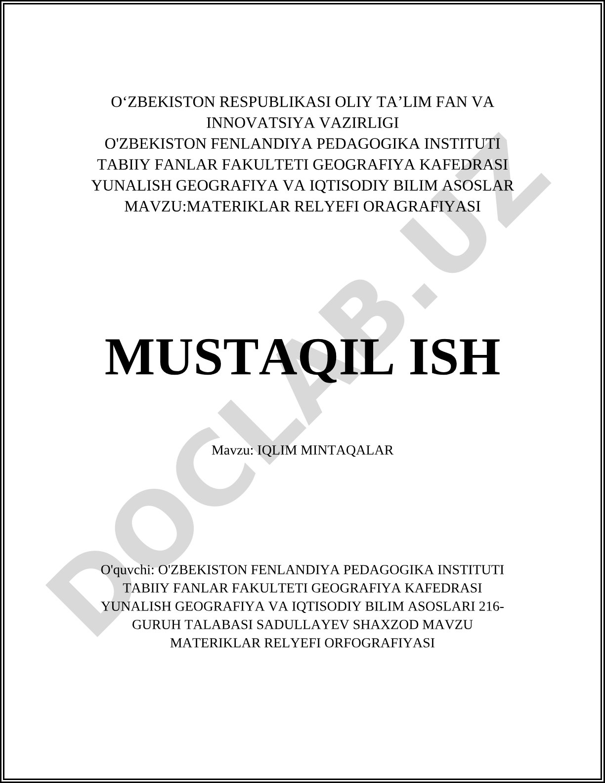 Iqlim mintaqalari