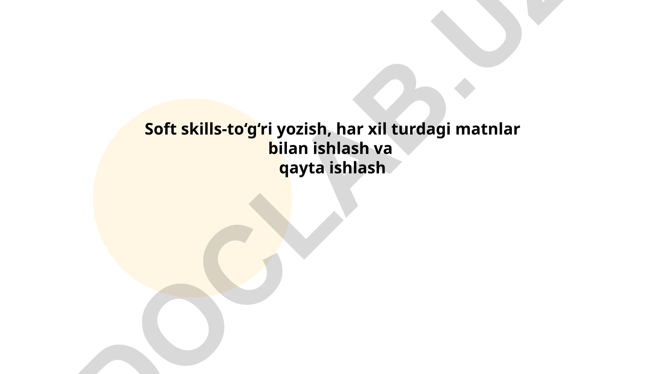 Soft skills va muvaffaqiyatli kommunikatsiya