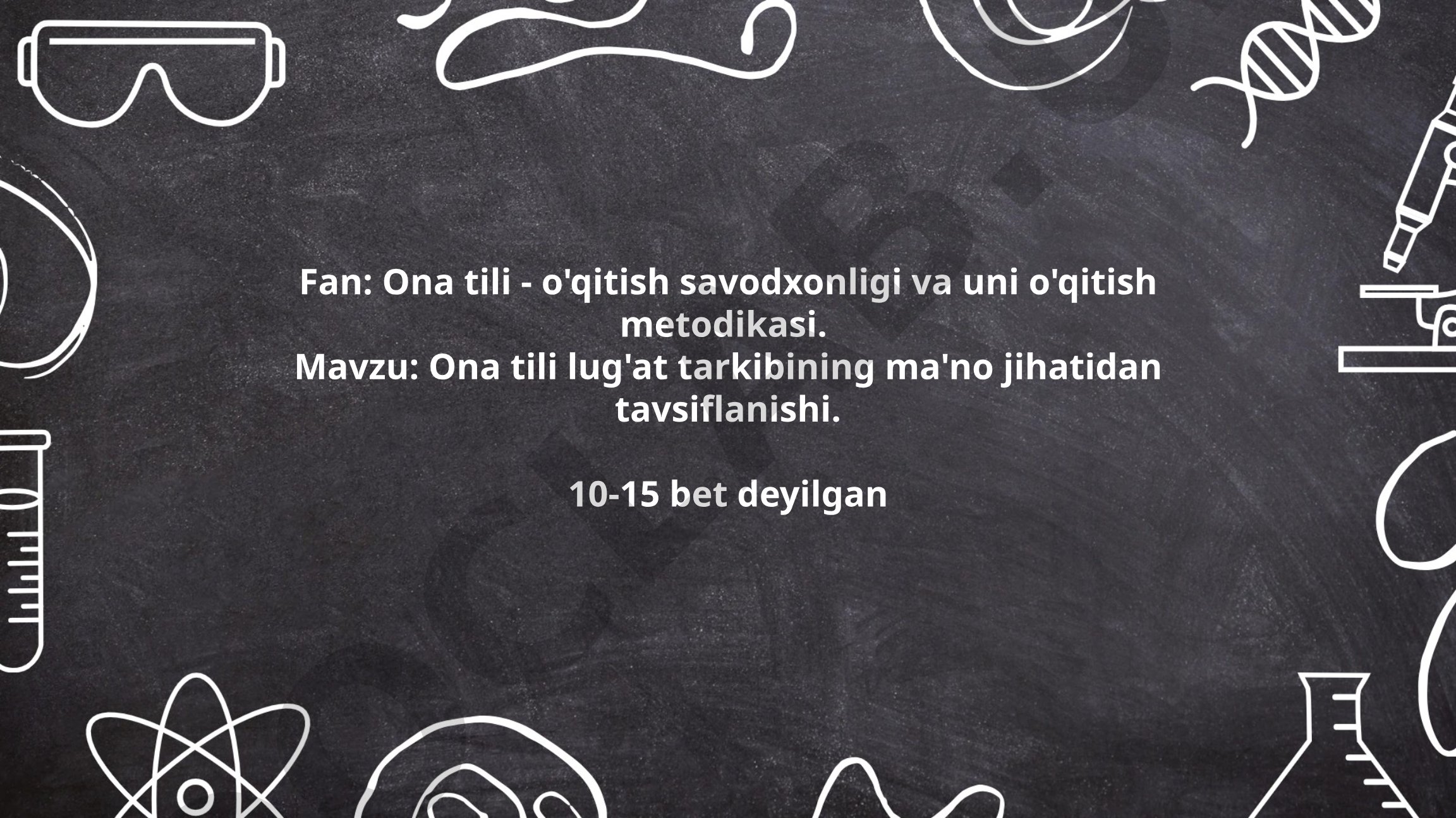 Ona tili lug'at tarkibining ma'no jihatidan tavsiflanishi