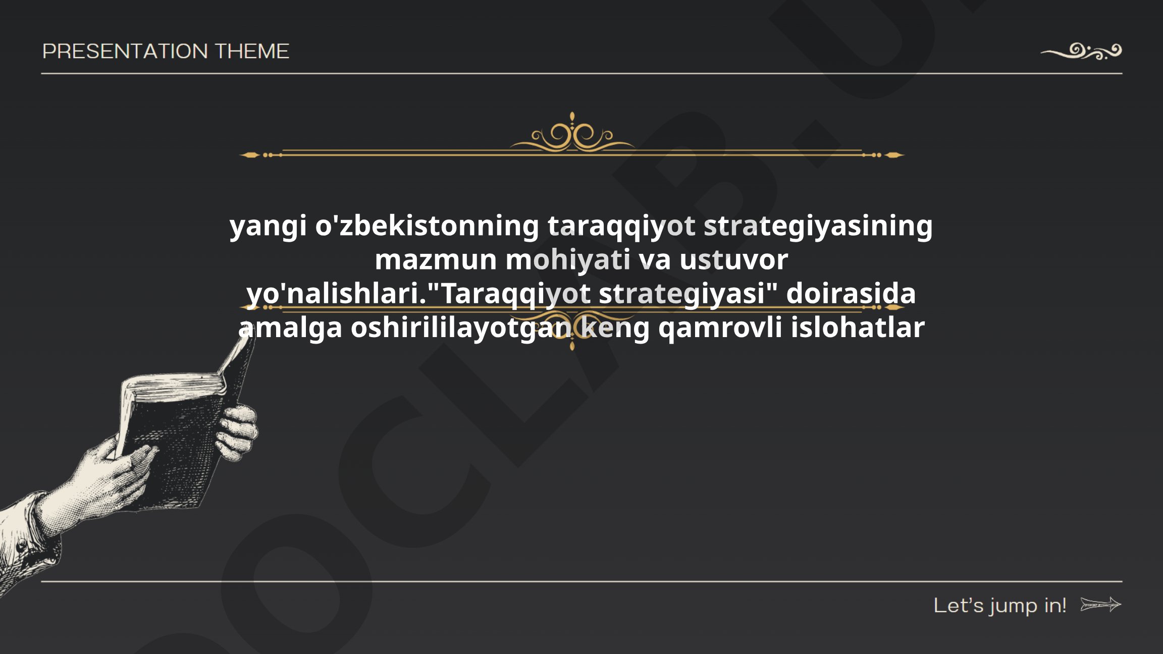 Yangi O'zbekiston taraqqiyot strategiyasining mazmun mohiyati va ustuvor yo'nalishlari