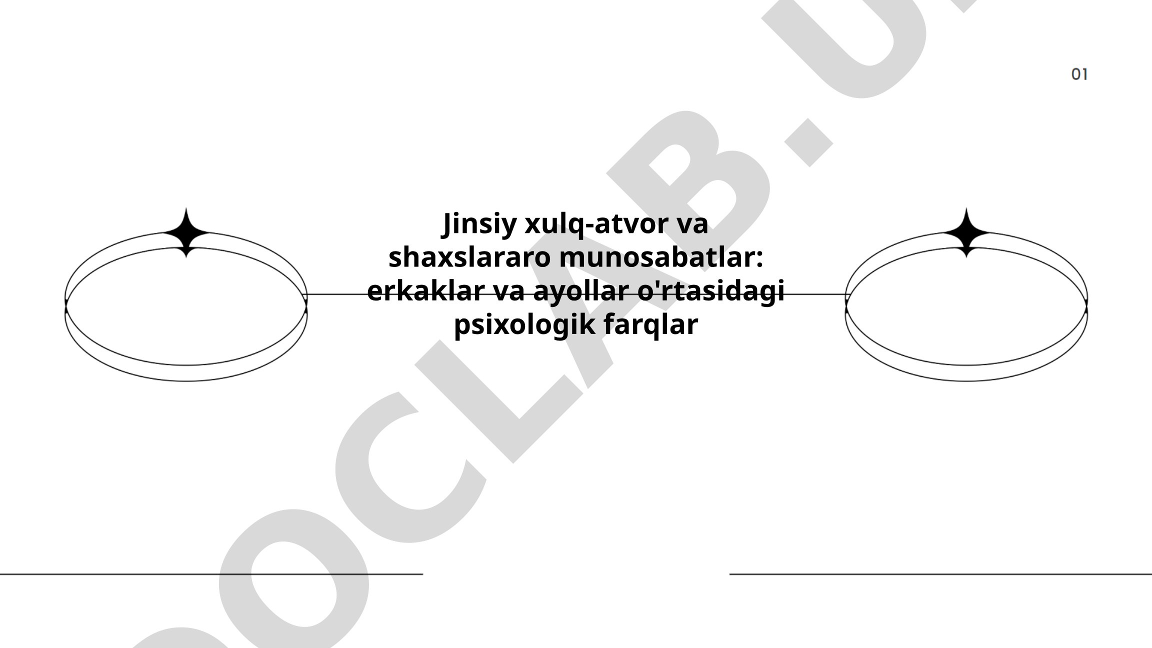 Jinsiy xulq-atvor va shaxslararo munosabatlar: erkaklar va ayollar o'rtasidagi psixologik farqlar