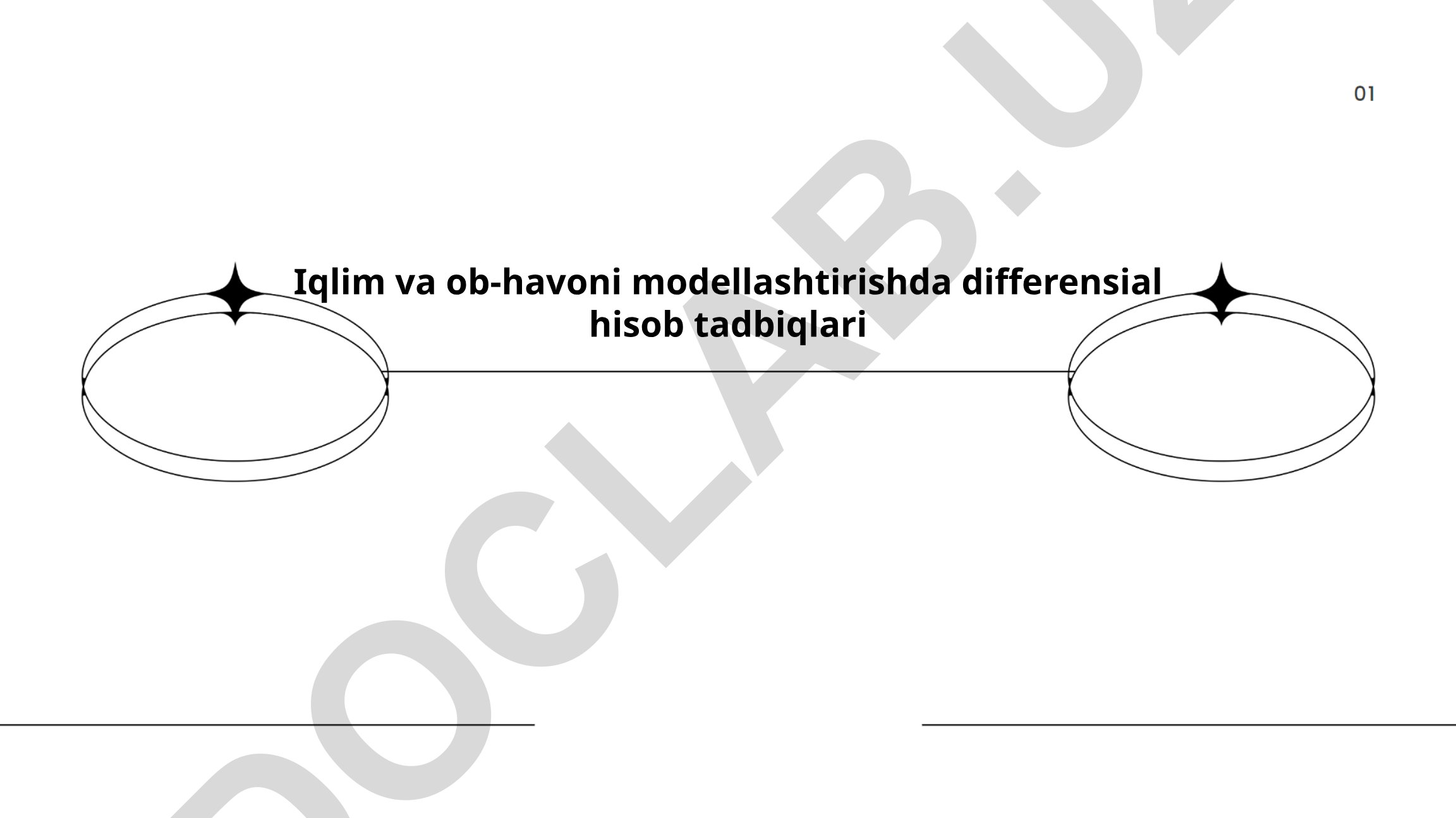 Iqlim va ob-havoni modellashtirishda differensial hisob tadbiqlari