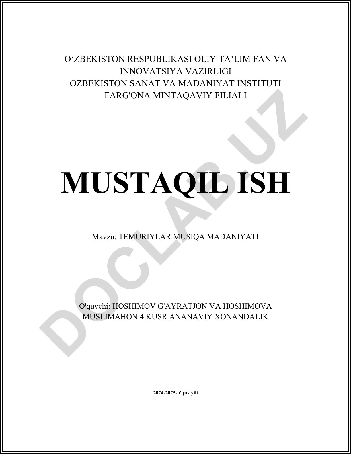 Temuriylar musiqa madaniyati