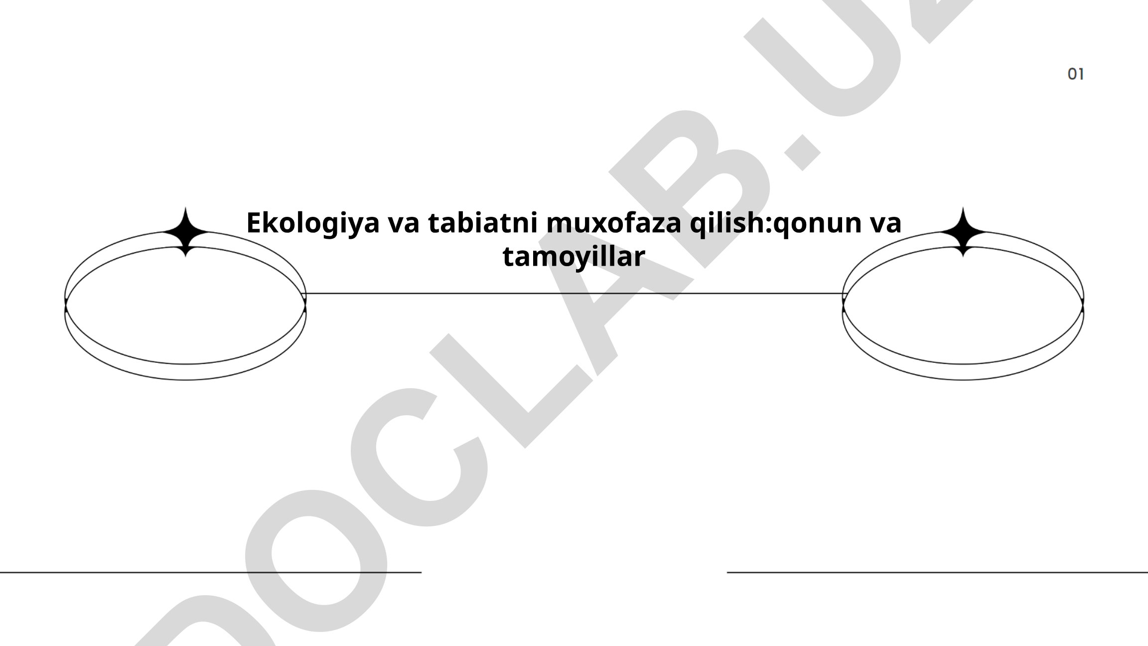 Ekologiya va tabiatni muxofaza qilish: qonun va tamoyillar