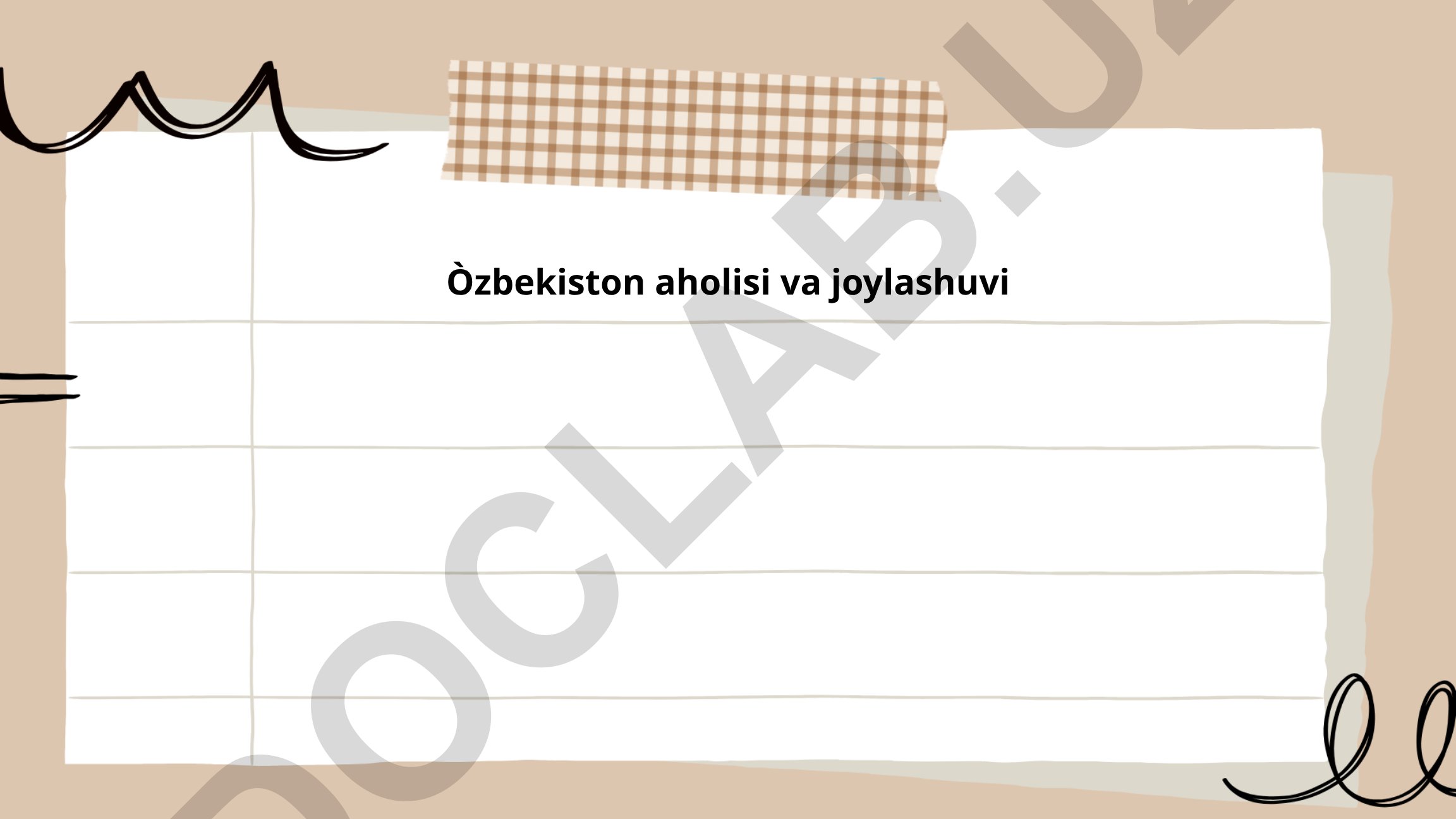O'zbekiston aholisi soni va demografik xususiyatlari