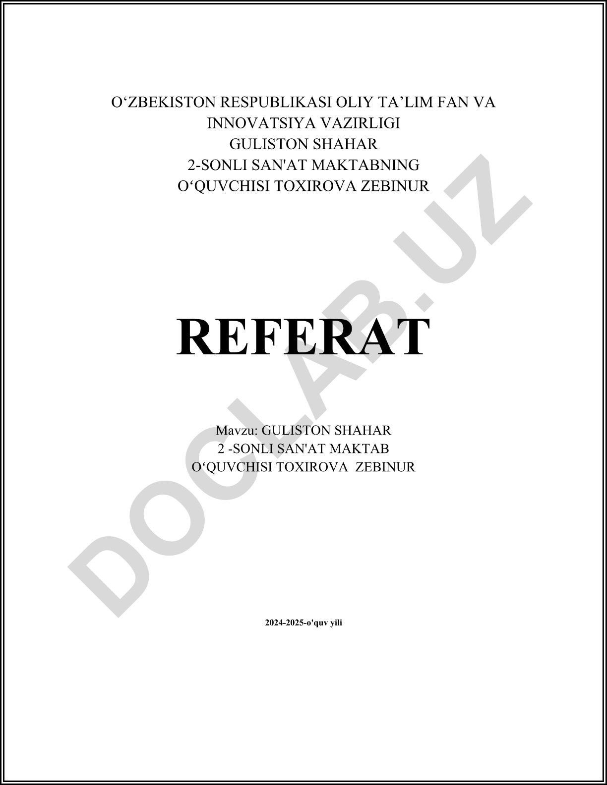 Suzish sporti asoslari va texnikasi
