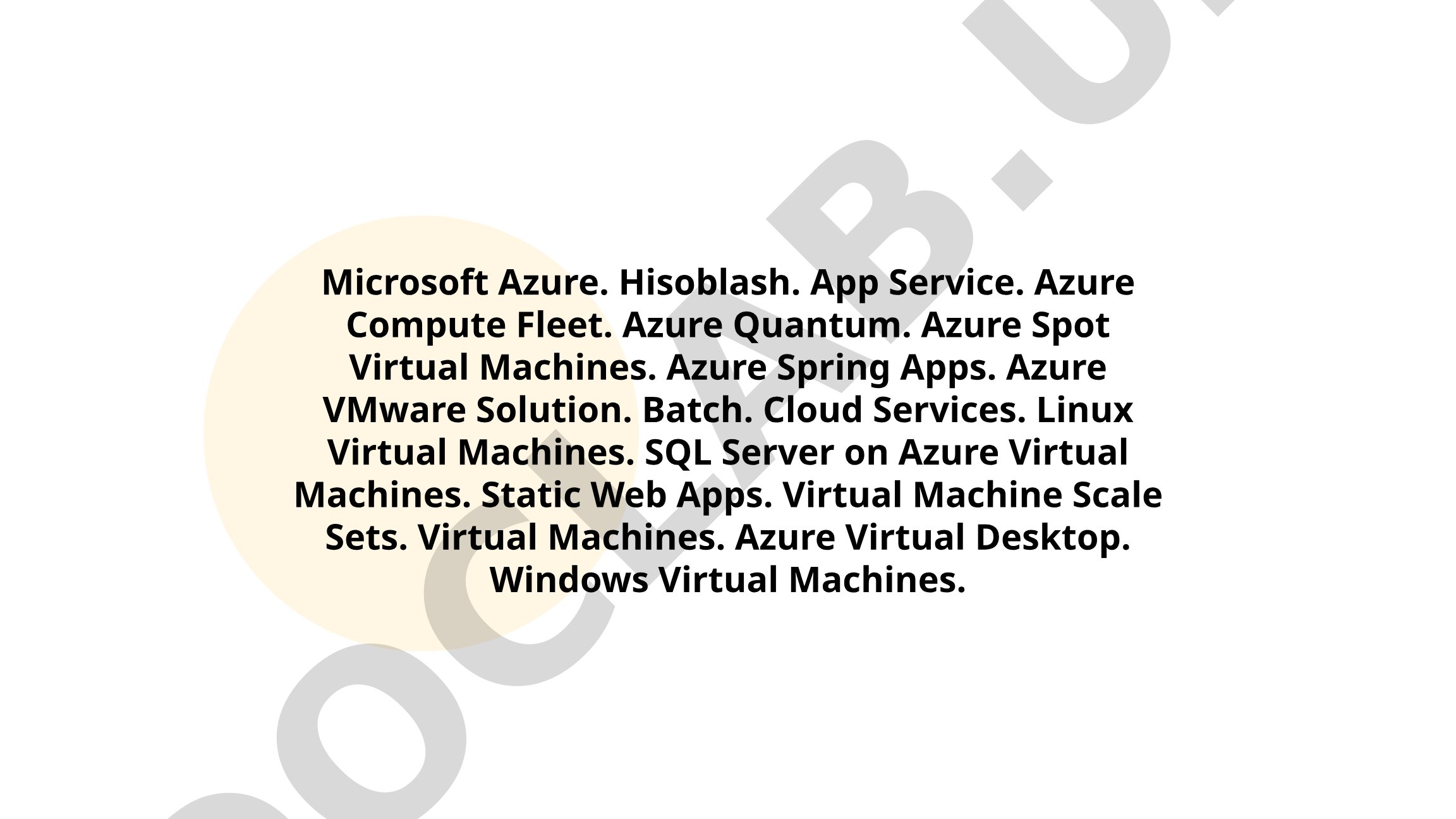 Microsoft Azure hisoblash xizmatlari va ularning imkoniyatlari