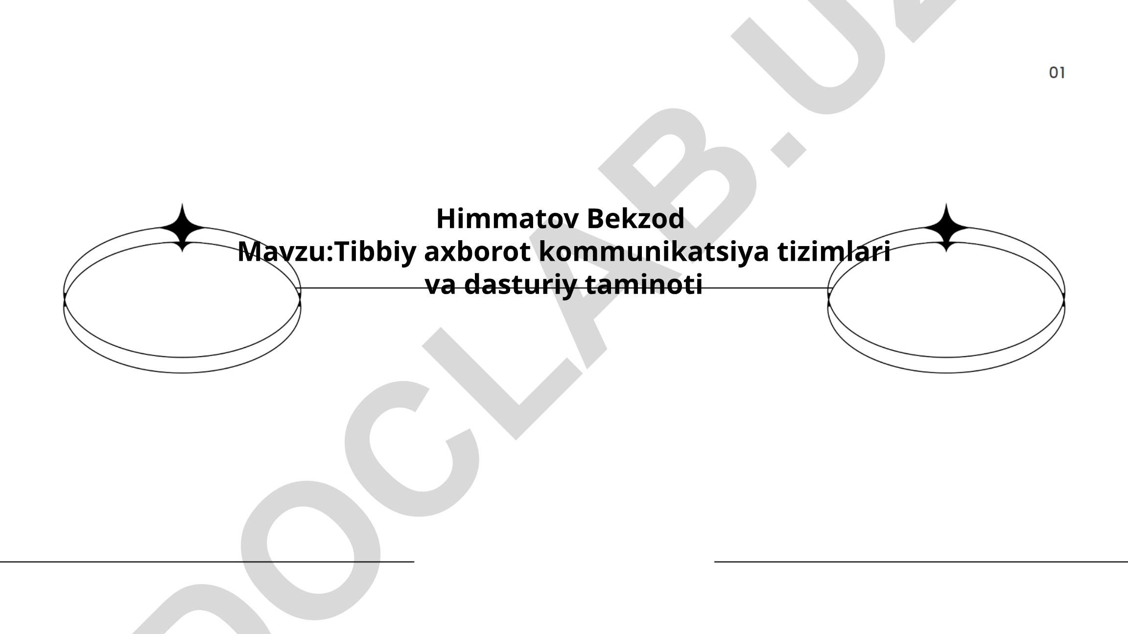 Tibbiy axborot kommunikatsiya tizimlari va dasturiy taminoti