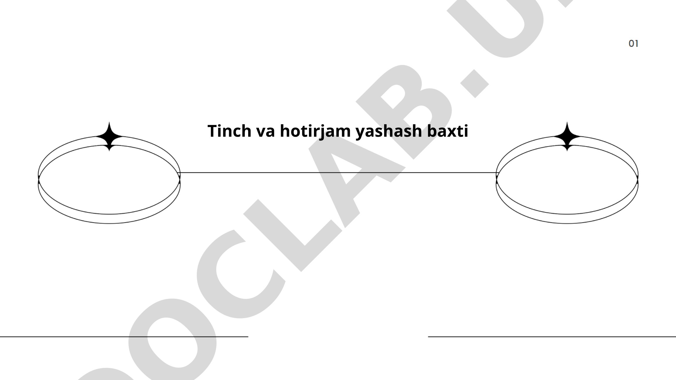 Tinch va hotirjam yashash baxti