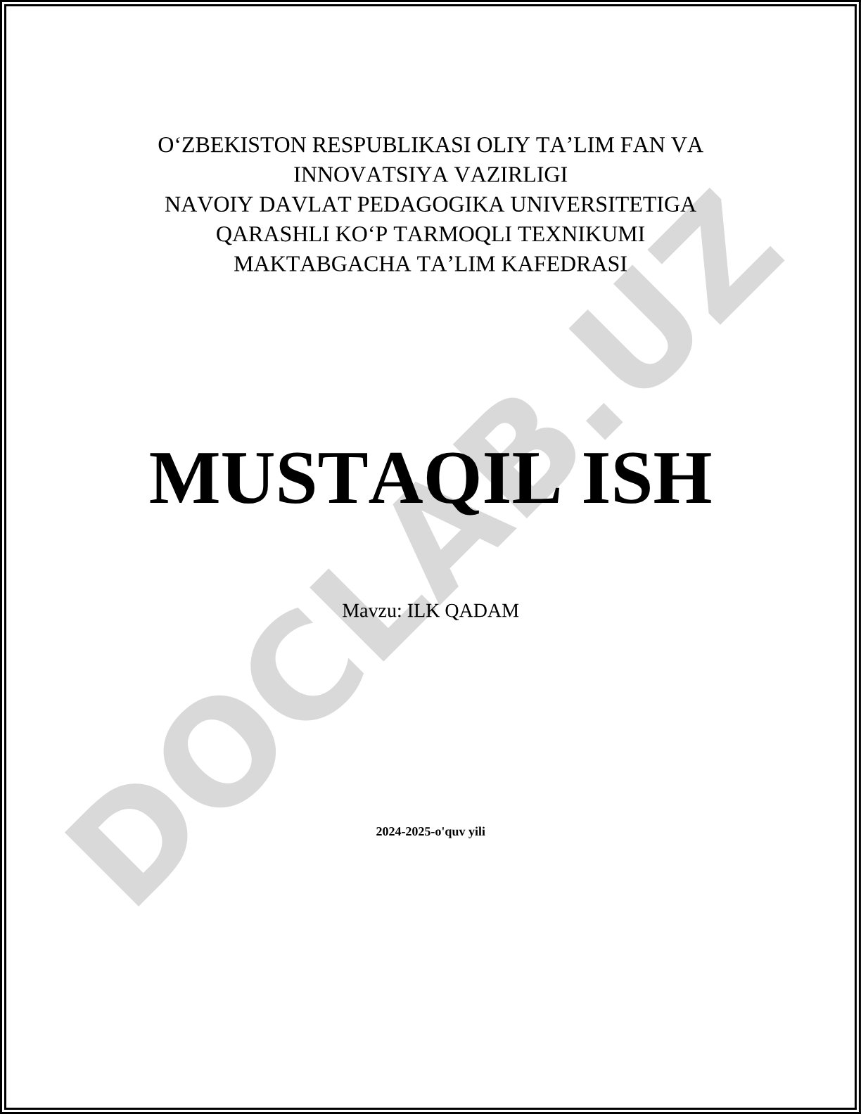 Ilk qadamning psixologik ta'siri va muhimligi