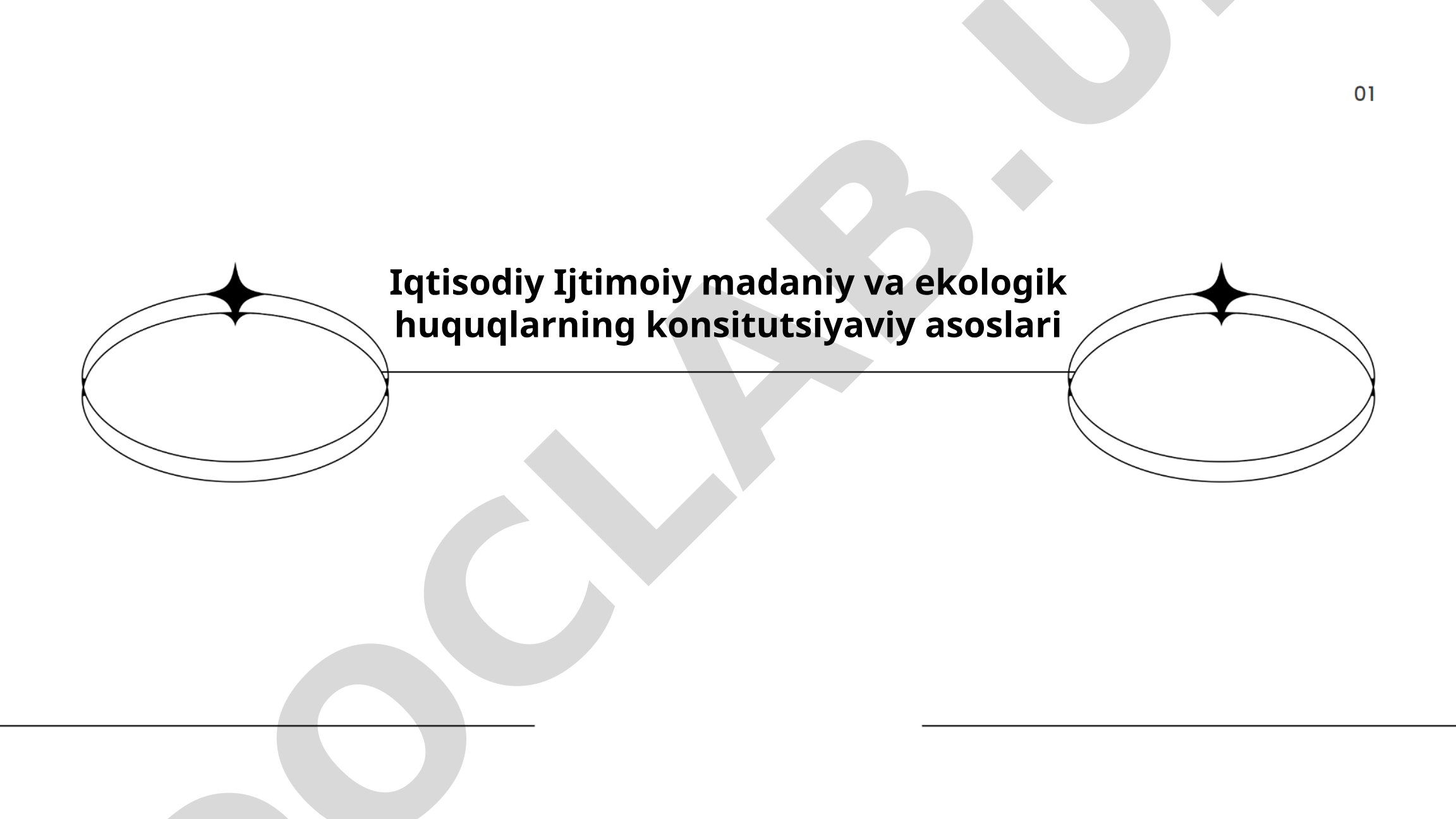 Iqtisodiy, ijtimoiy, madaniy va ekologik huquqlarning konstitutsiyaviy asoslari