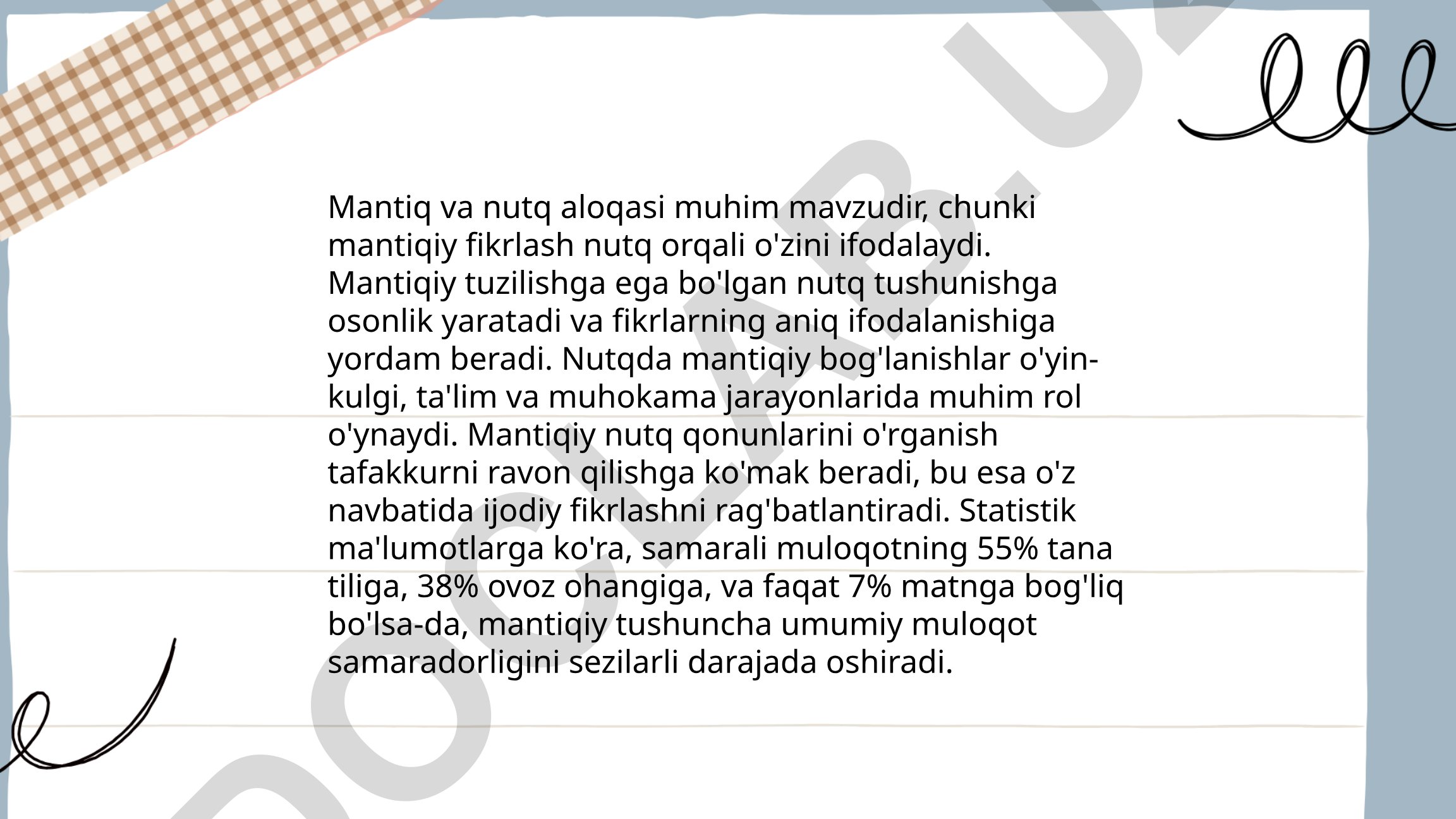 Abu Nasr Farobiyning mantiqiy asosga ega bo'lgan to'g'ri va yorqin nutq tuzish haqidagi qarashlari