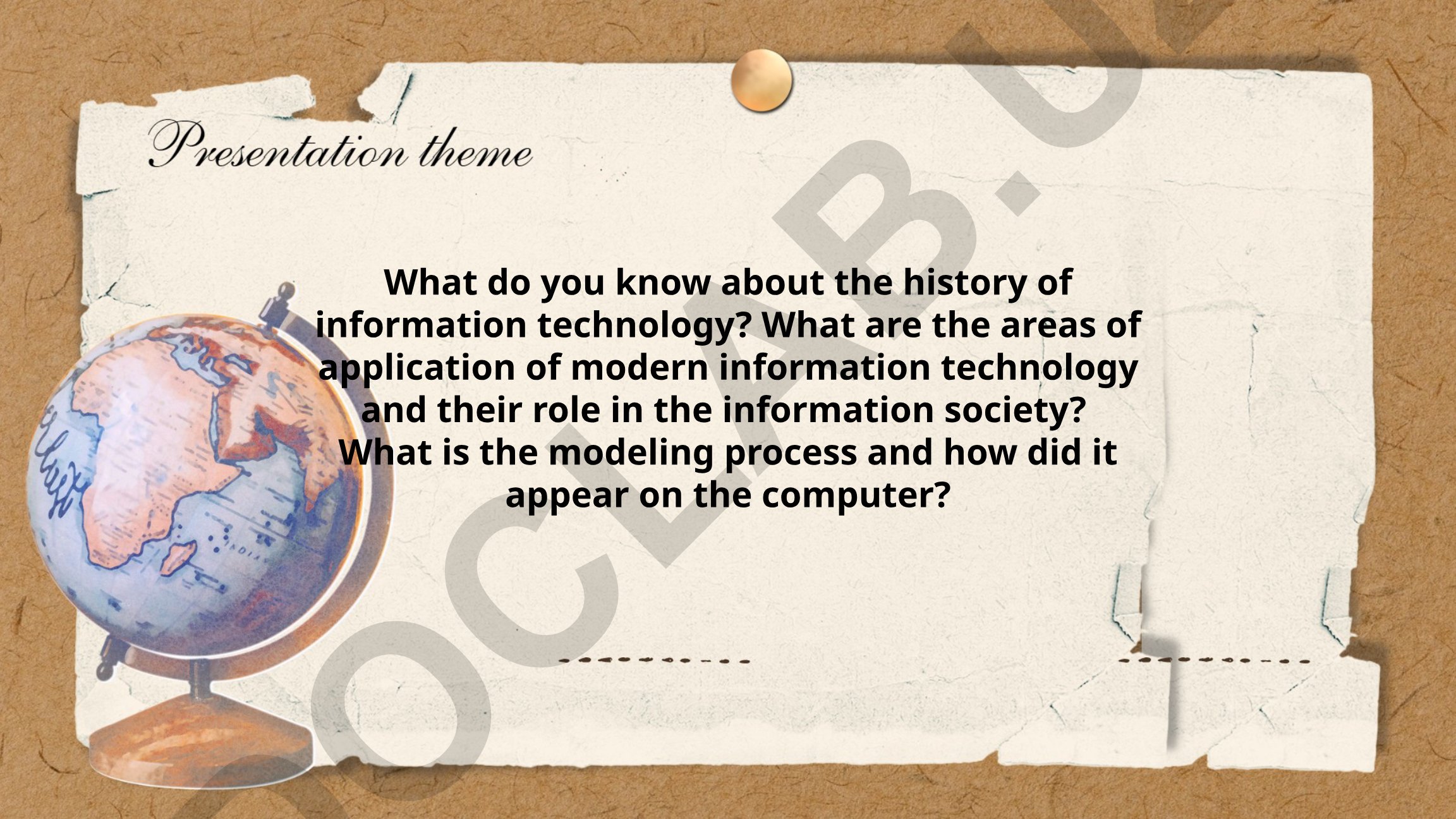 History of Information Technology and Modern Applications