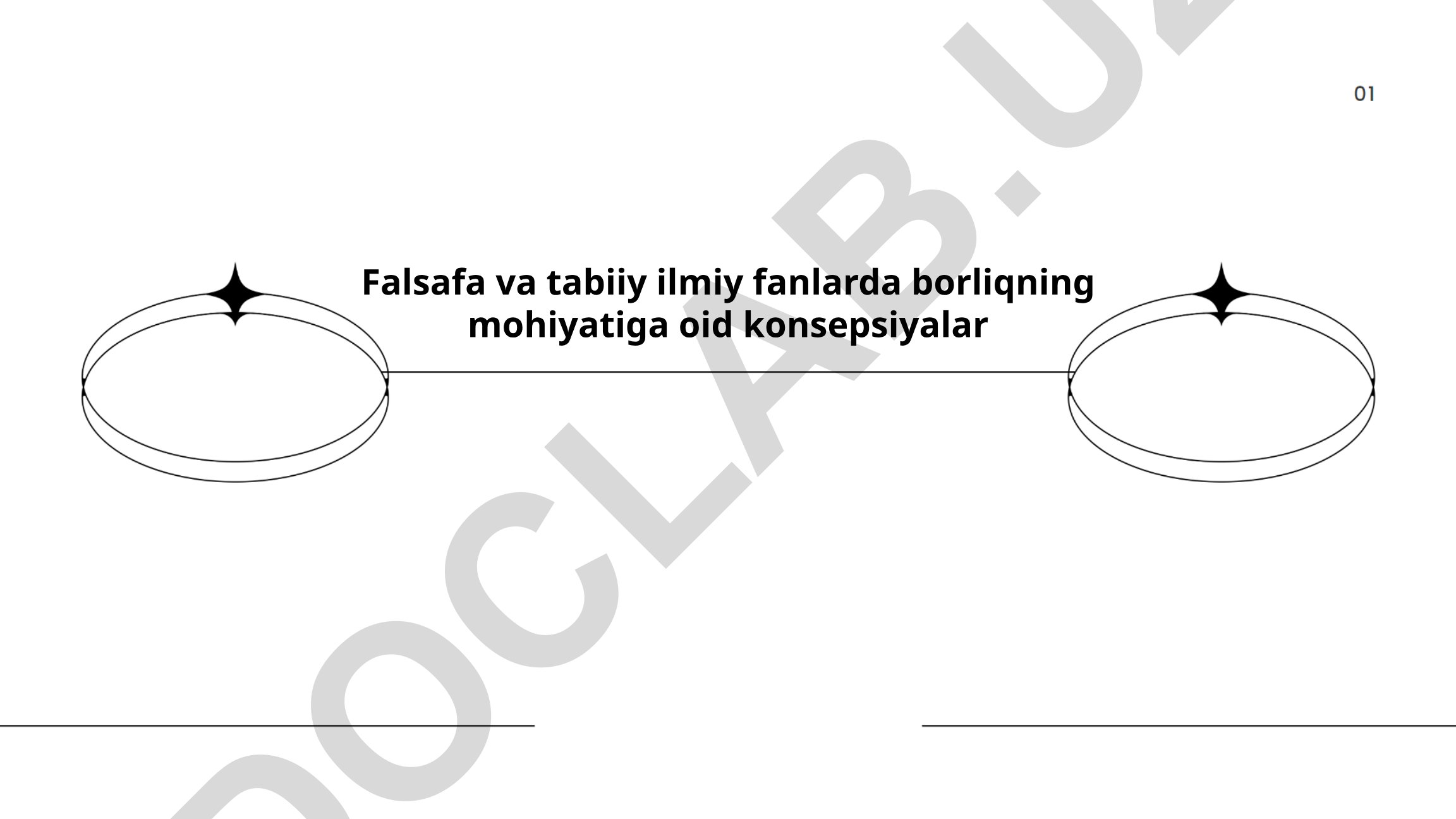 Falsafa va tabiiy ilmiy fanlarda borliqning mohiyatiga oid konsepsiyalar