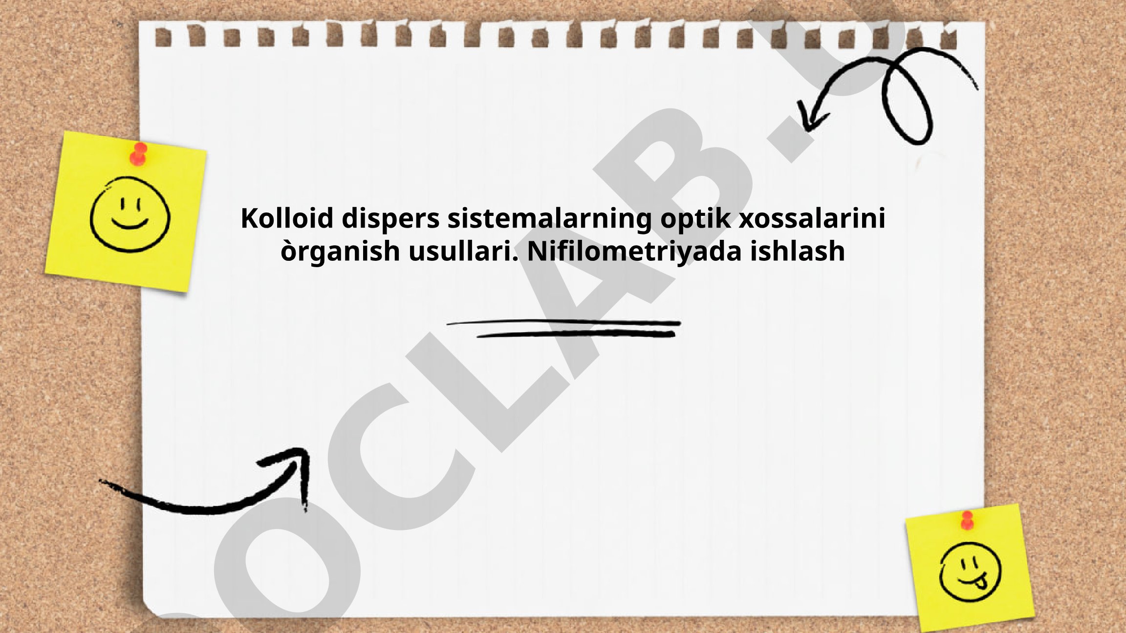 Kolloid dispers sistemalarning optik xossalarini o'rganish usullari va nefelometriya
