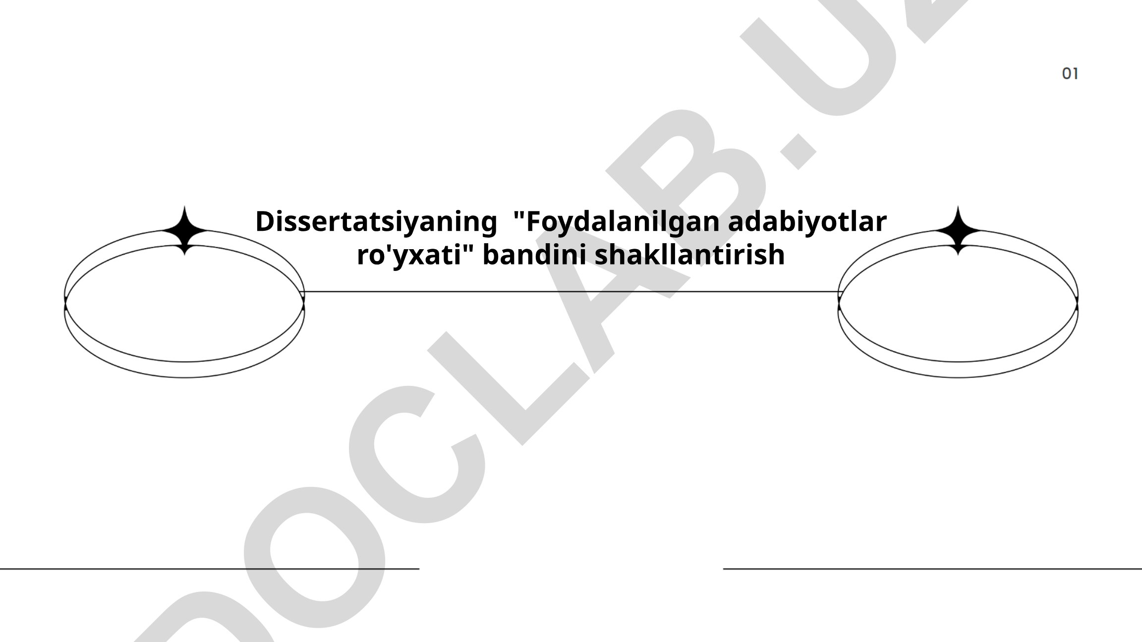 Dissertatsiyada foydalanilgan adabiyotlar ro'yxatini shakllantirish