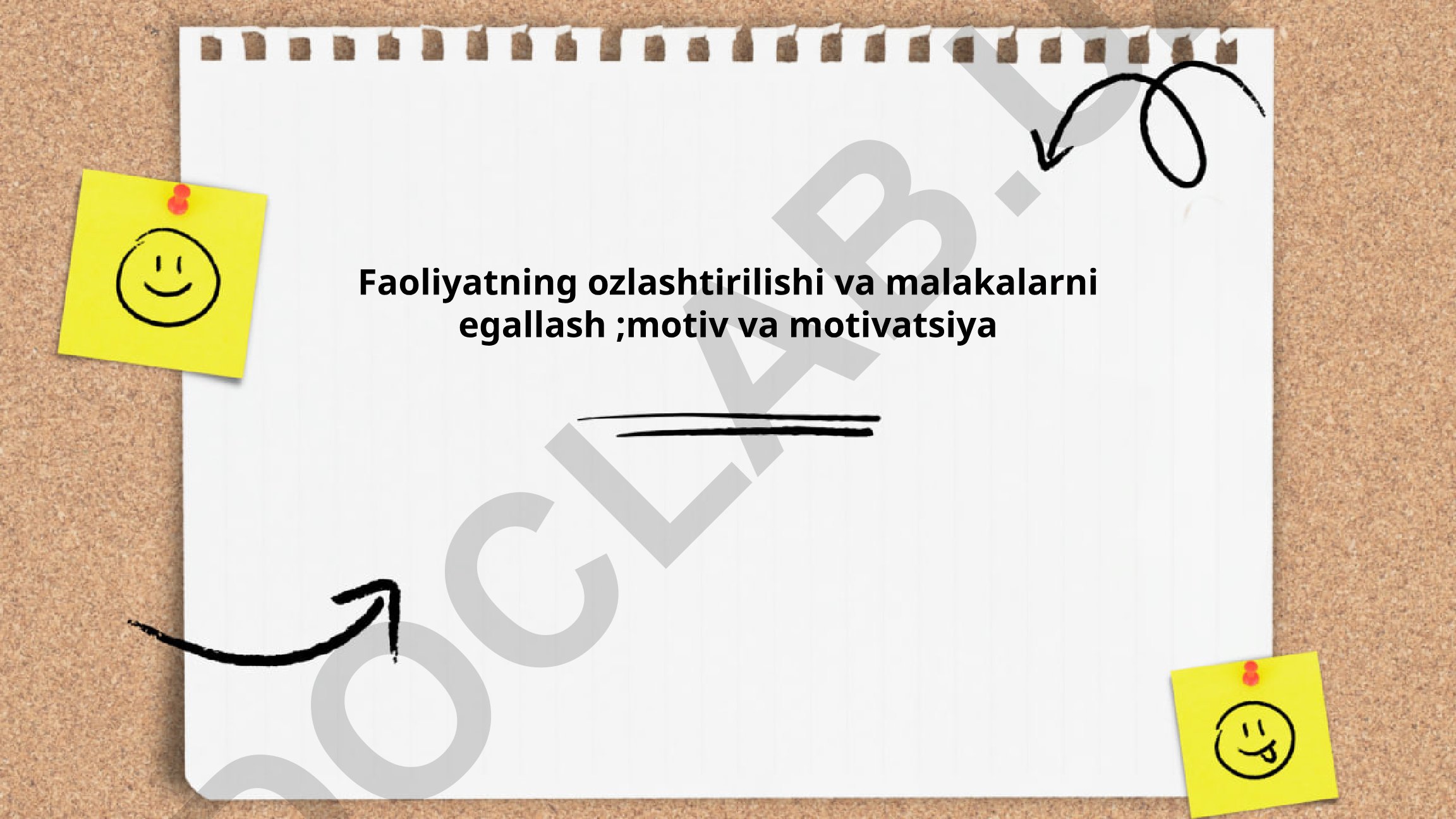 Faoliyatda motivatsiyaning ahamiyati va malakalarni egallash