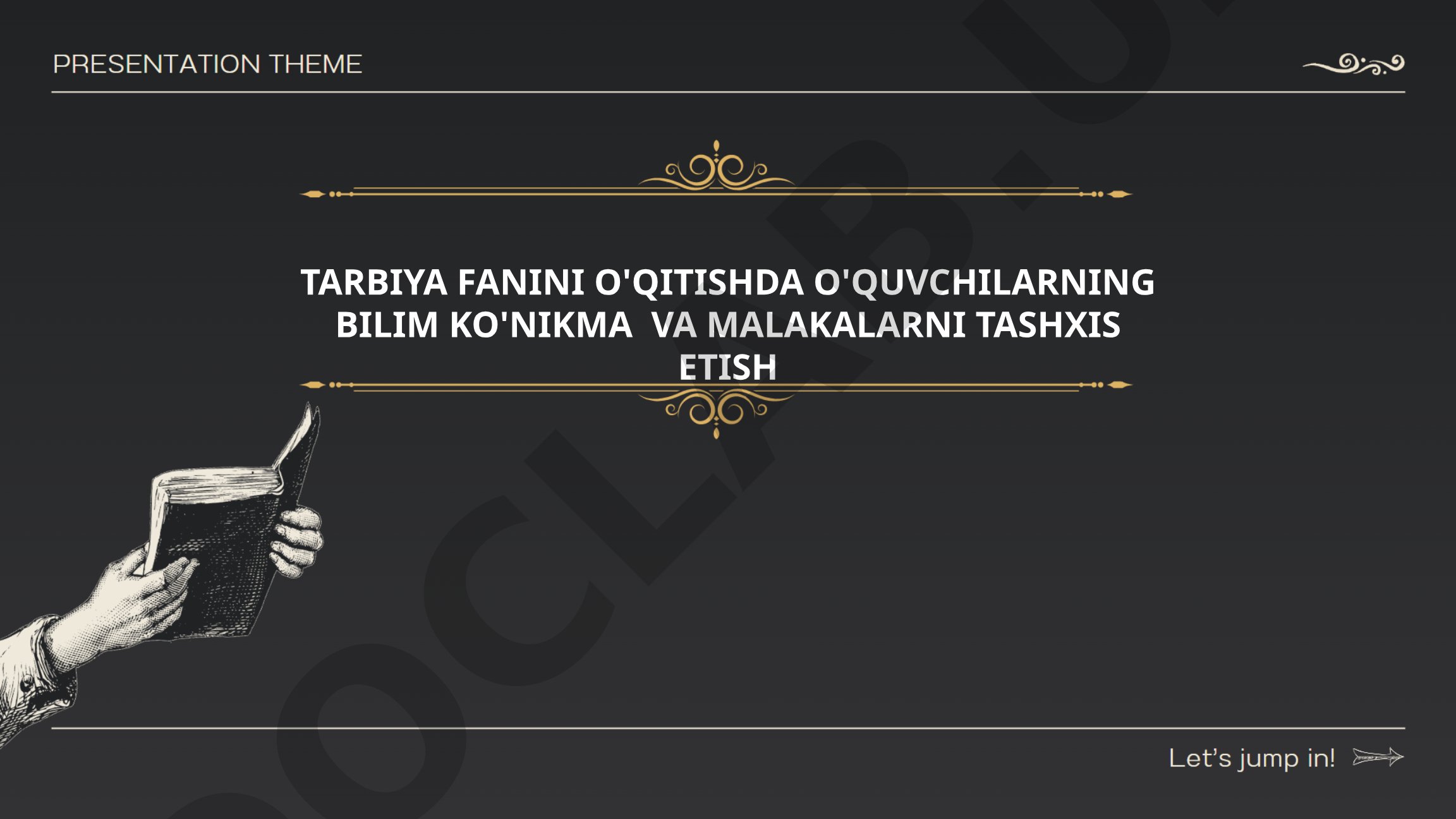 Tarbiya fanini o'qitishda o'quvchilarning bilim ko'nikma va malakalarini tashxis etish