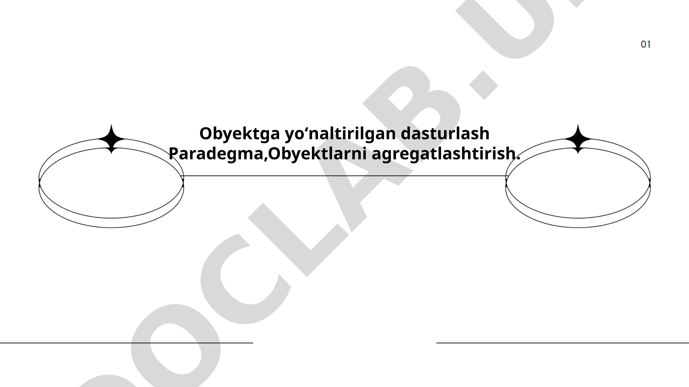 Obyektga yo'naltirilgan dasturlash asoslari