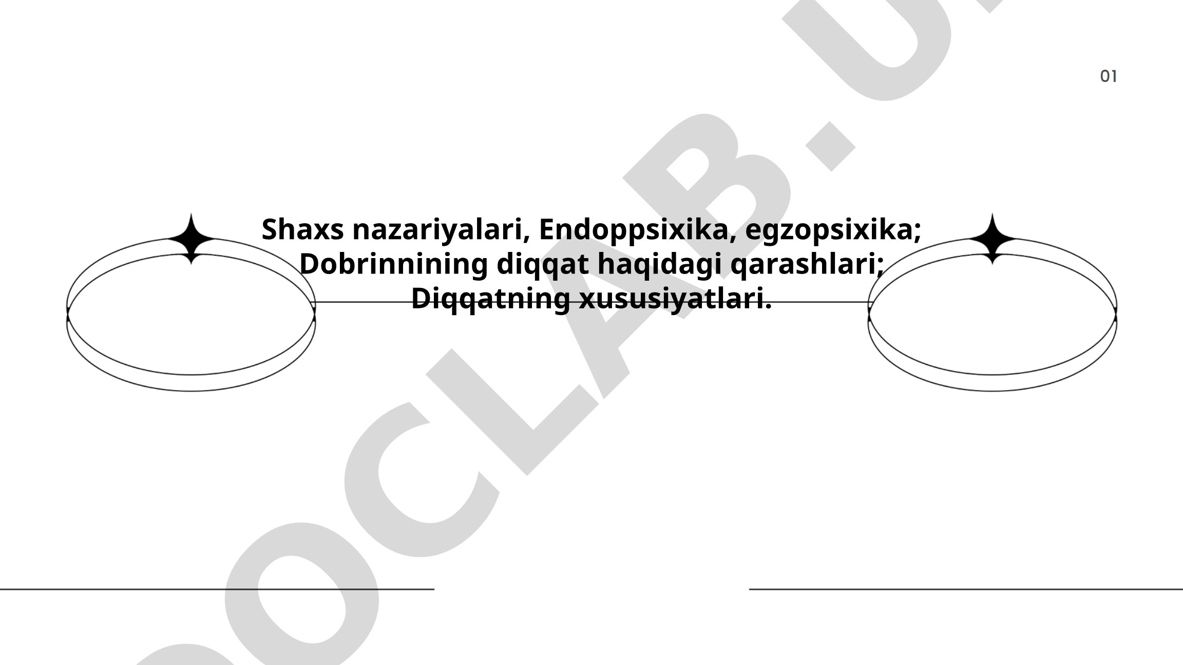 Shaxs nazariyalari va diqqat xususiyatlari