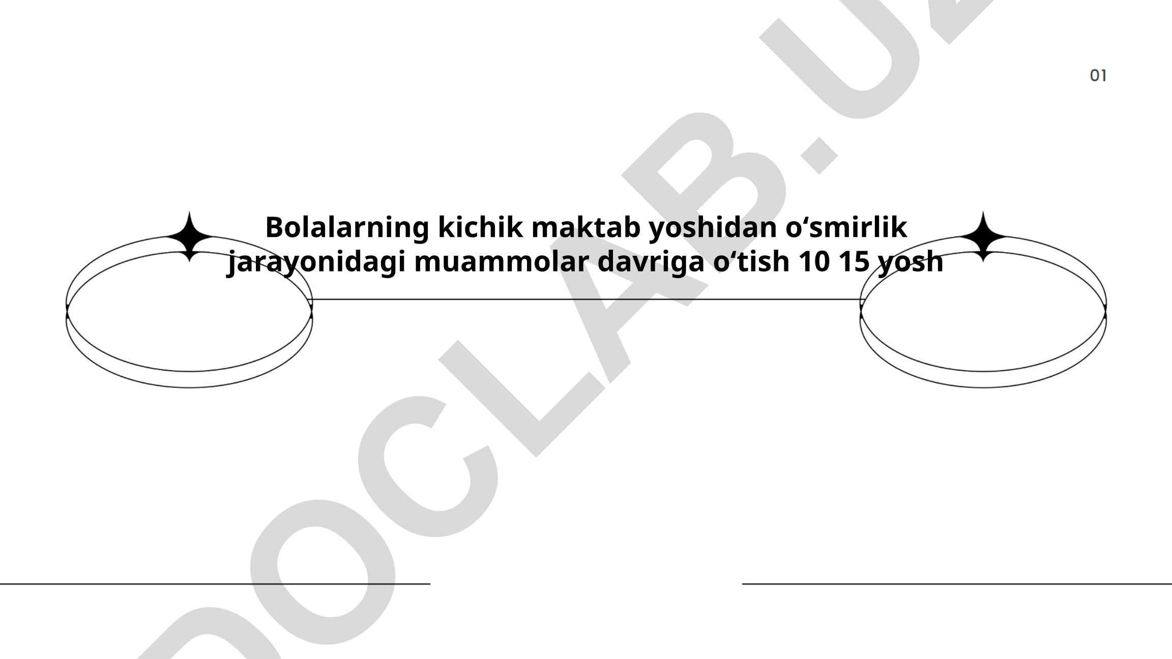 Bolalarning kichik maktab yoshidan oʻsmirlik jarayonidagi muammolar