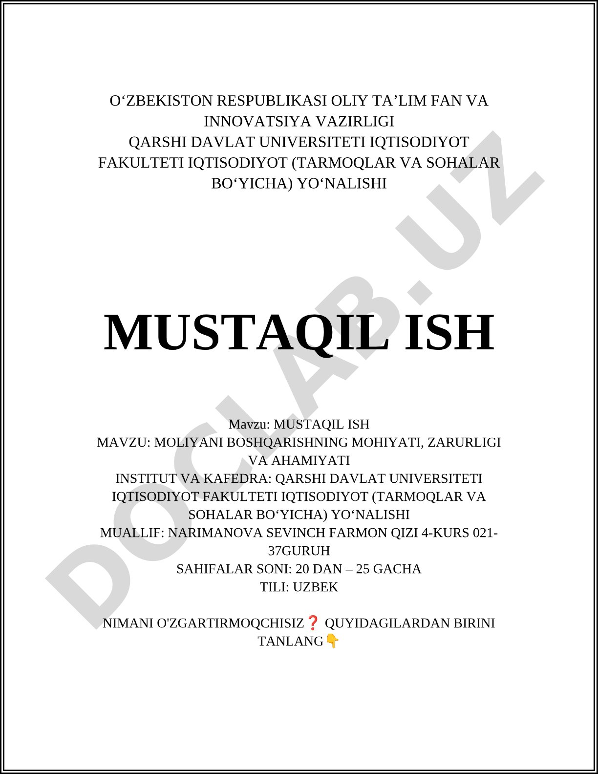 Moliya boshqaruvining mohiyati, zarurligi va ahamiyati