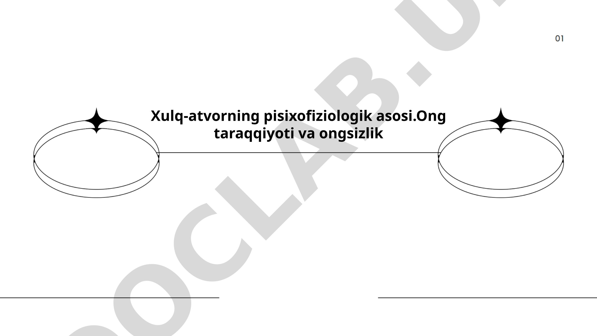Xulq-atvorning psixofiziologik asosi. Ong taraqqiyoti va ongsizlik