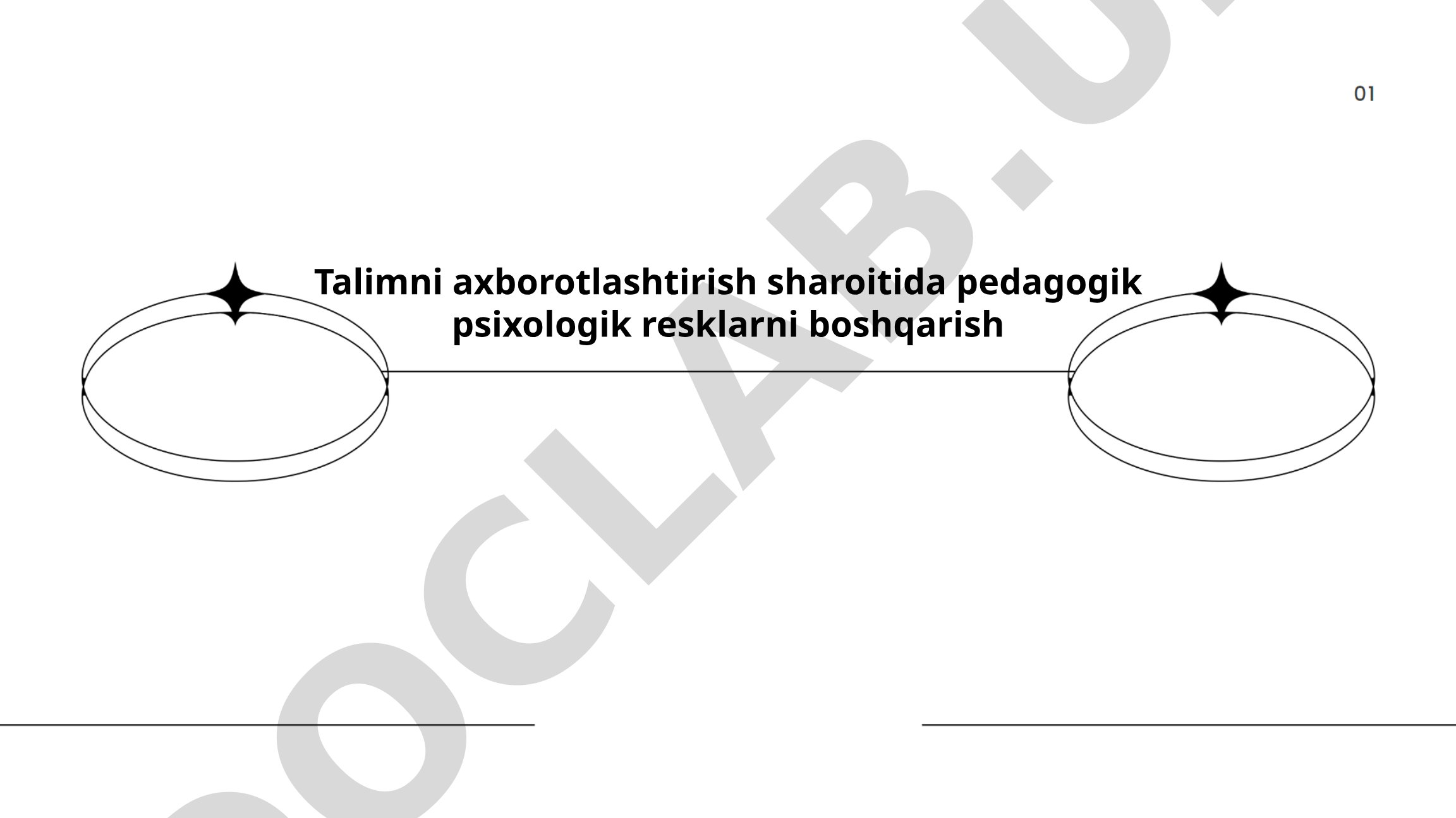 Talimni axborotlashtirish sharoitida pedagogik psixologik resklarni boshqarish