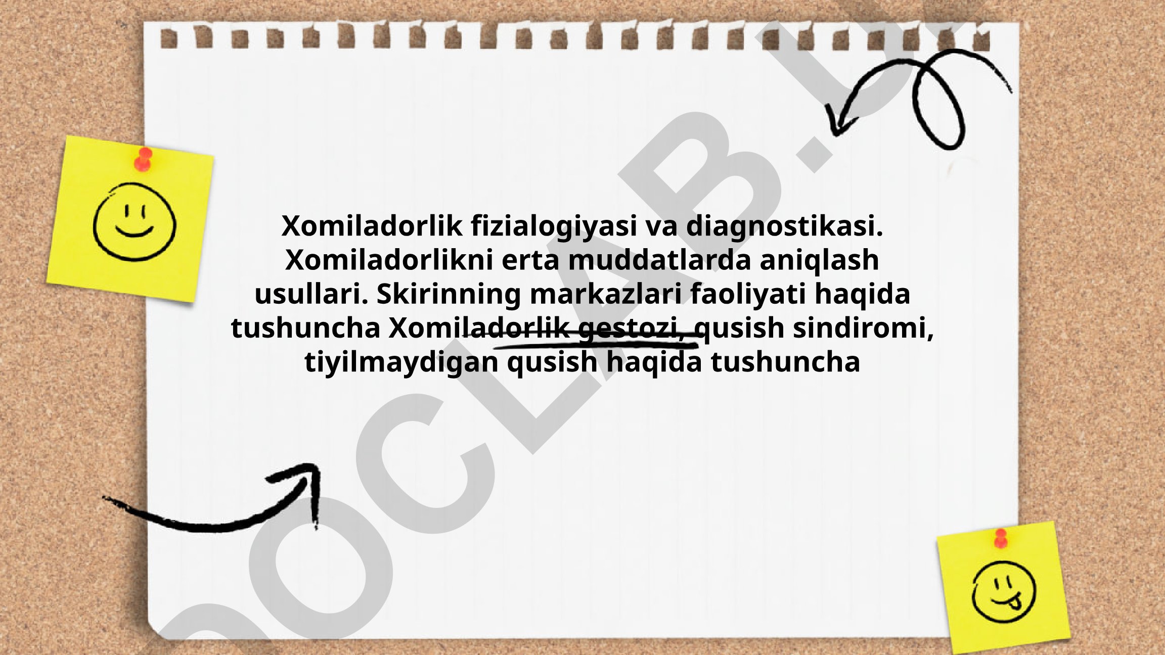 Xomiladorlik fizialogiyasi va diagnostikasi
