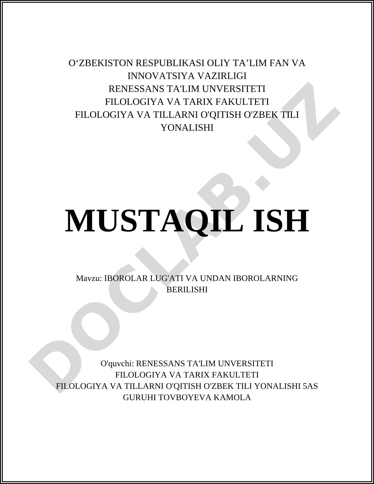 Iboralar lug'ati va undan iboralarning berilishi
