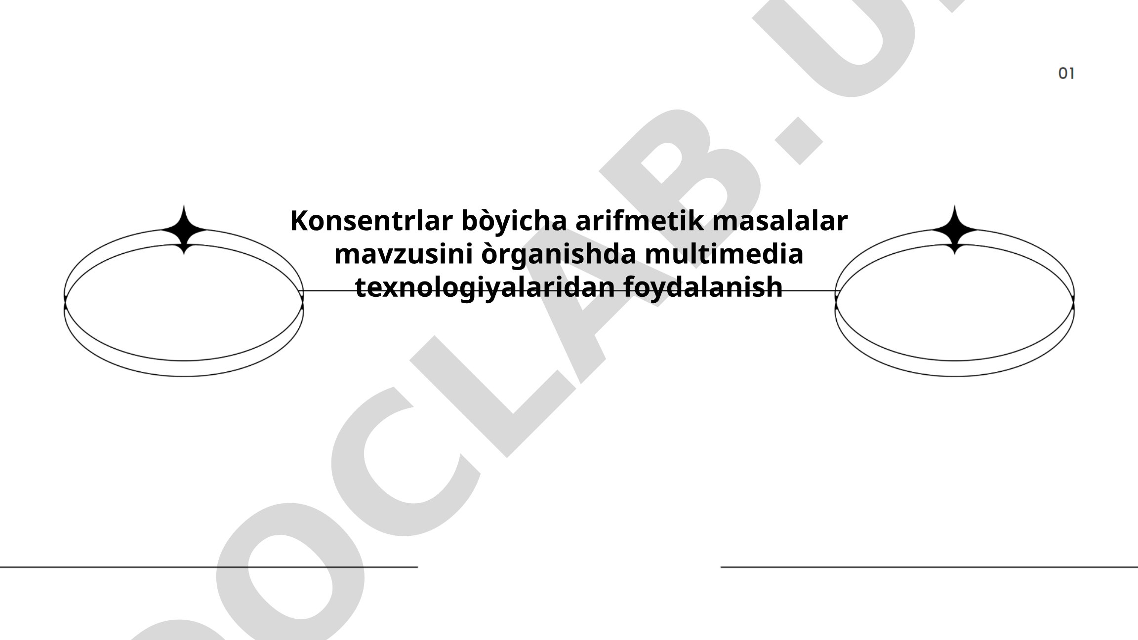Konsentrlar bo'yicha arifmetik masalalar mavzusini o'rganishda multimedia texnologiyalaridan foydalanish